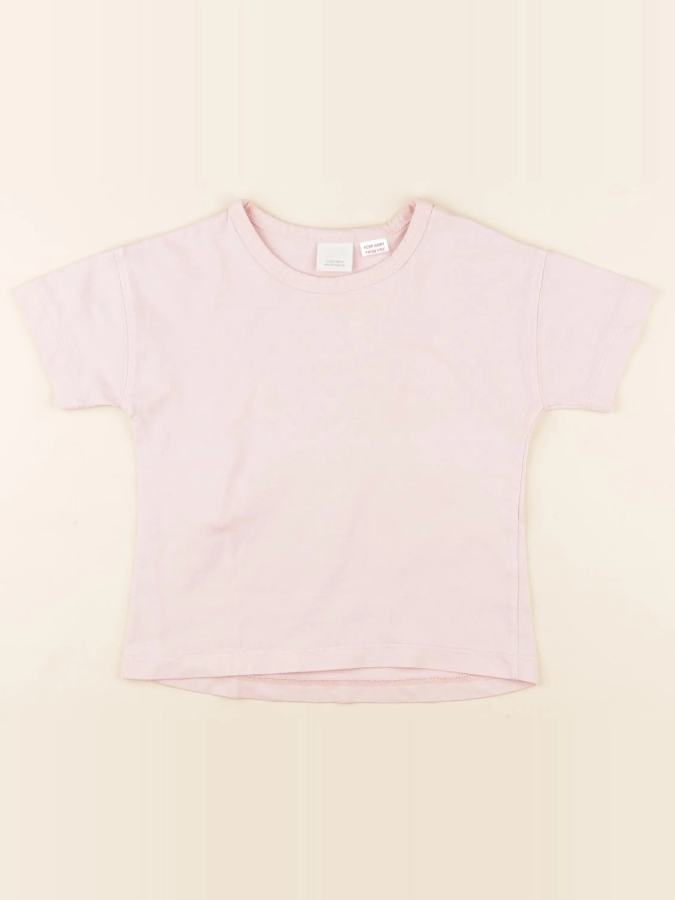 Zara - tee-shirt rose - 4 ans