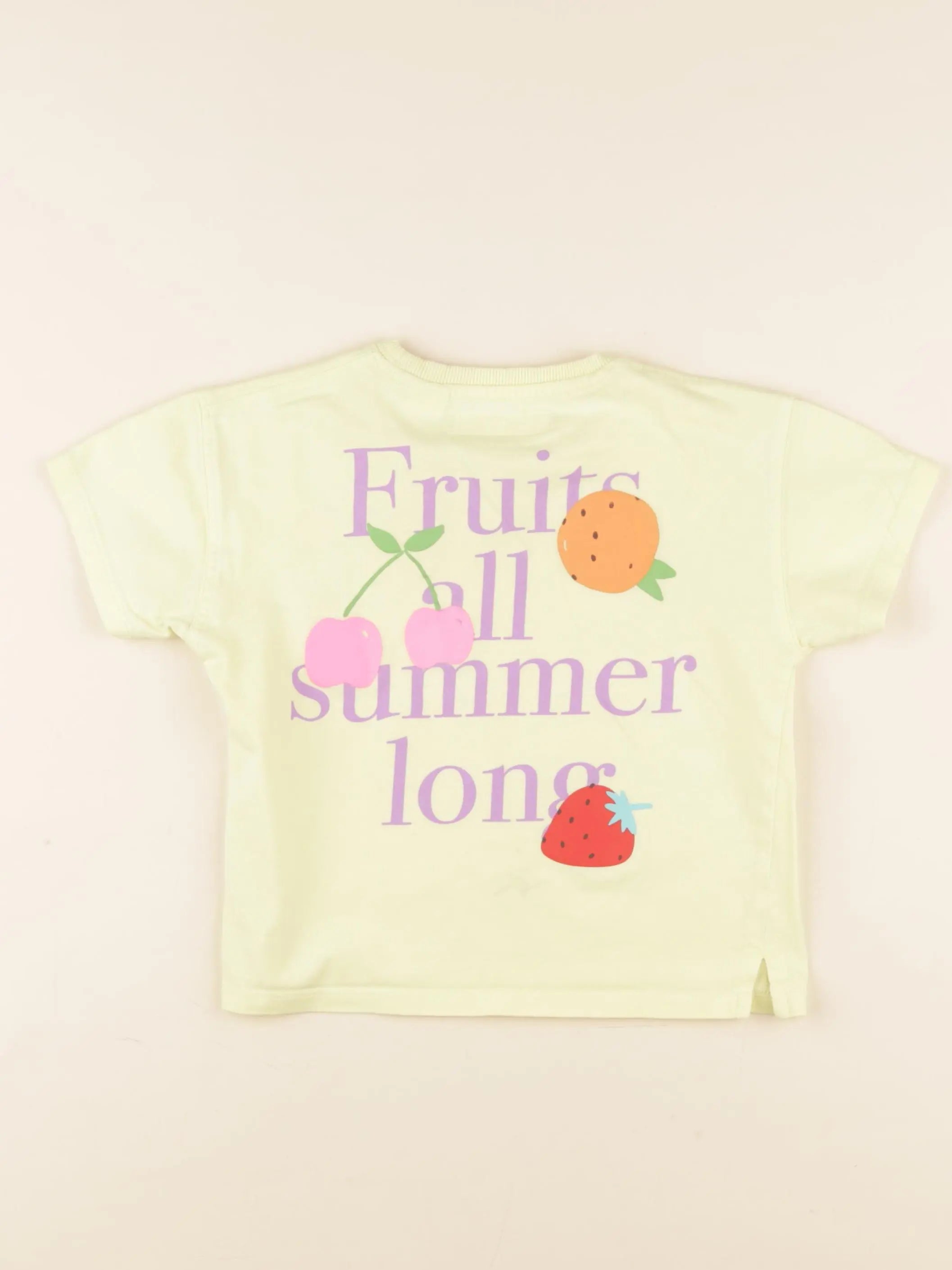 Zara - tee-shirt imprimé au dos jaune - 4 ans