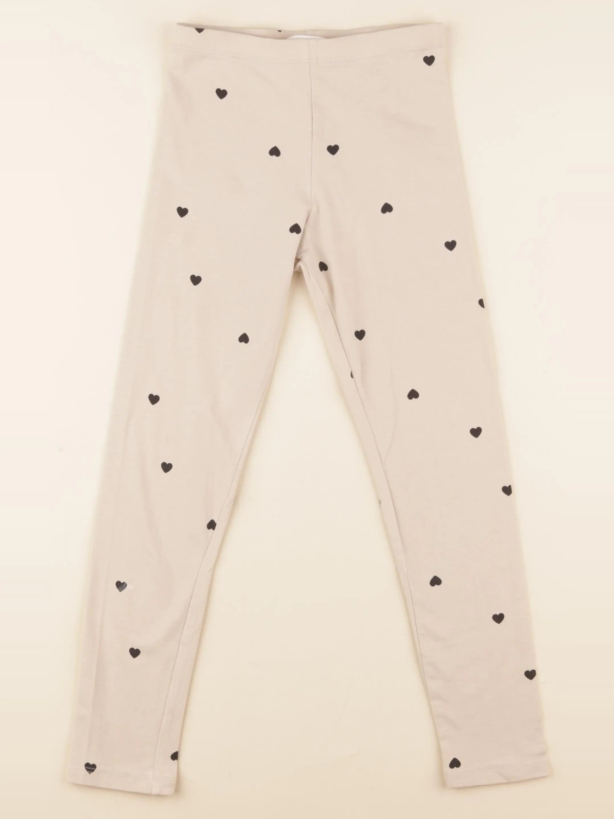H&M - legging noir, marron - 6/7 ans