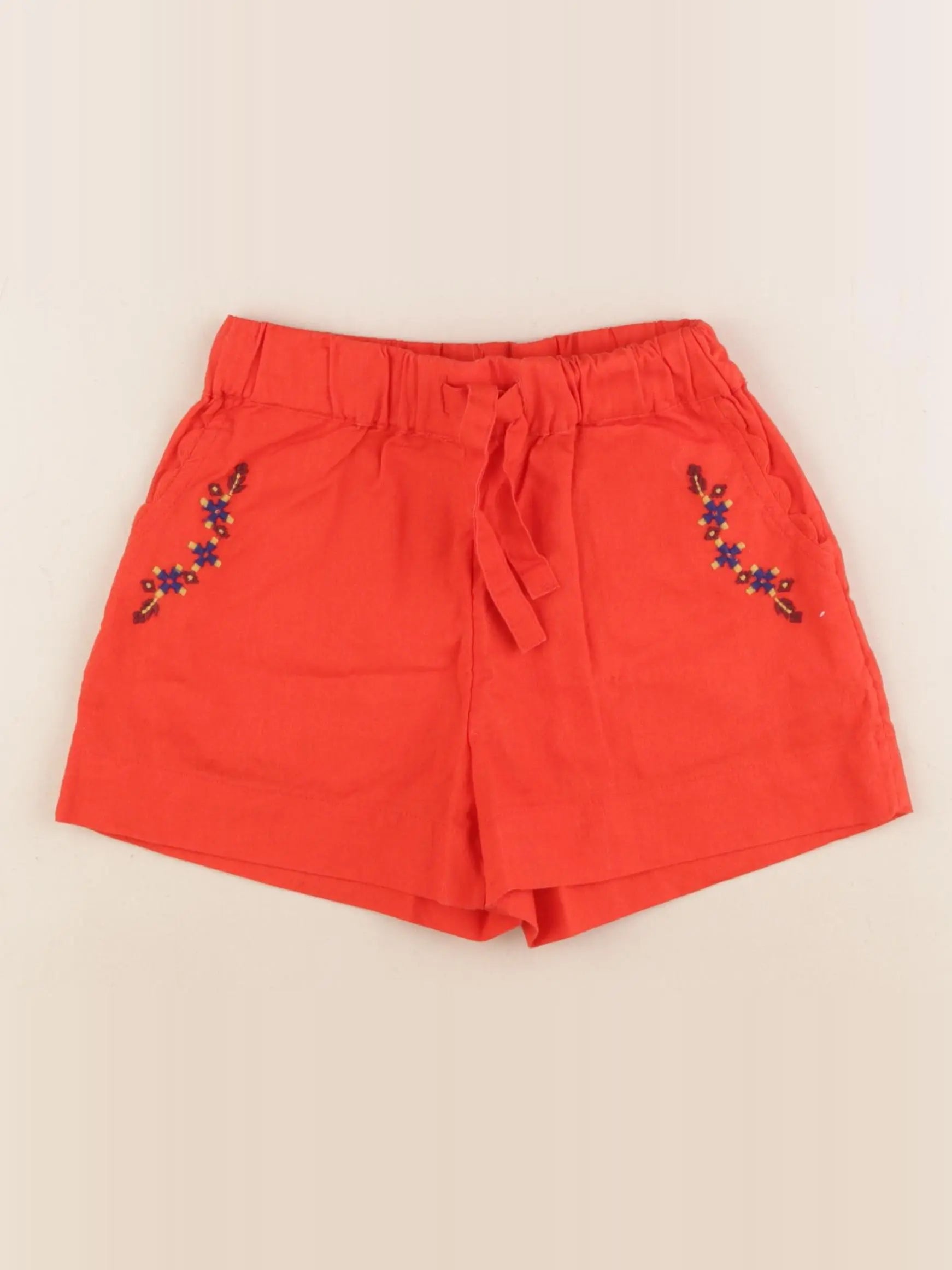 Monoprix - short rouge - 3 ans