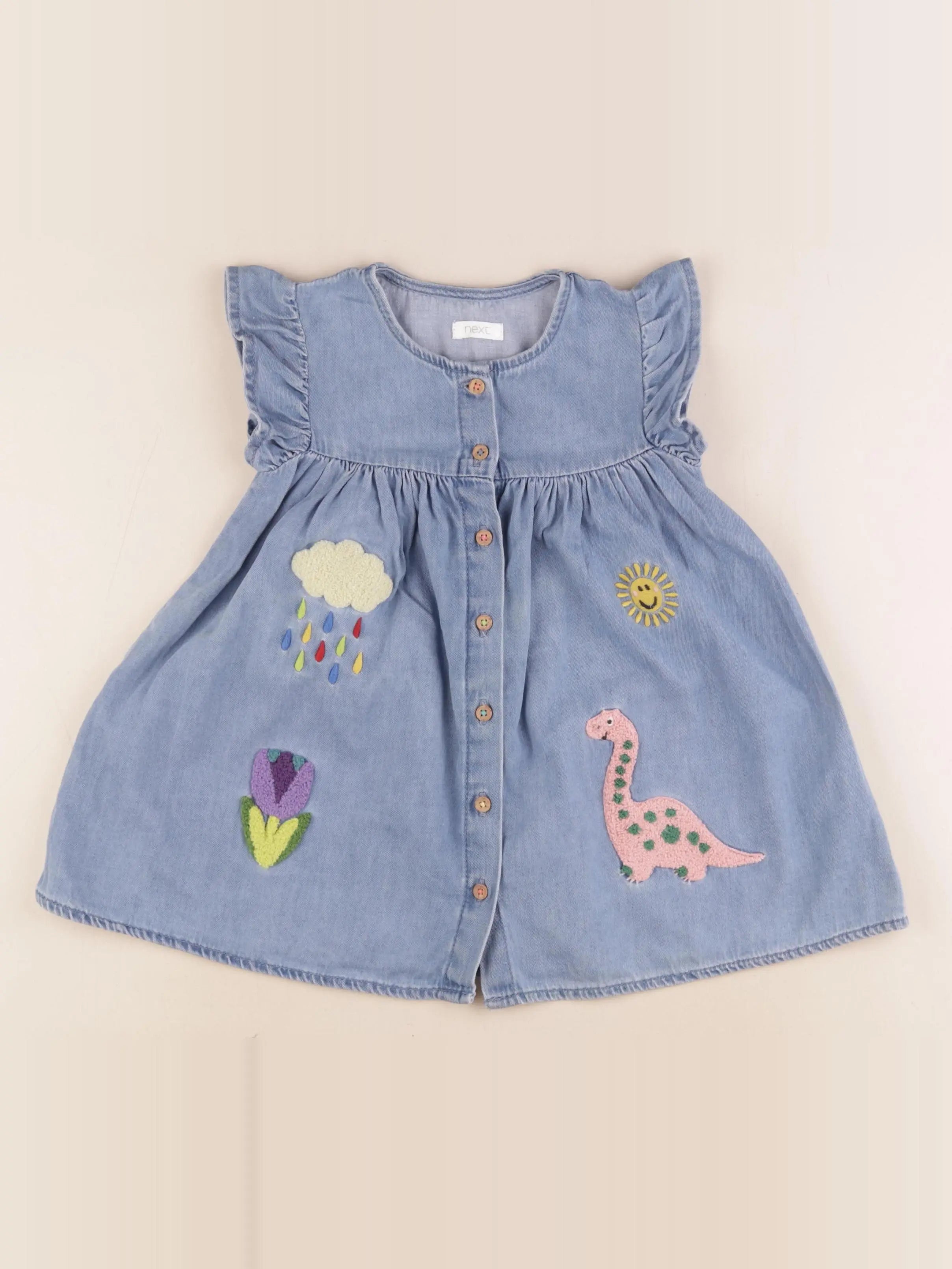Next - robe bleu - 18/24 mois