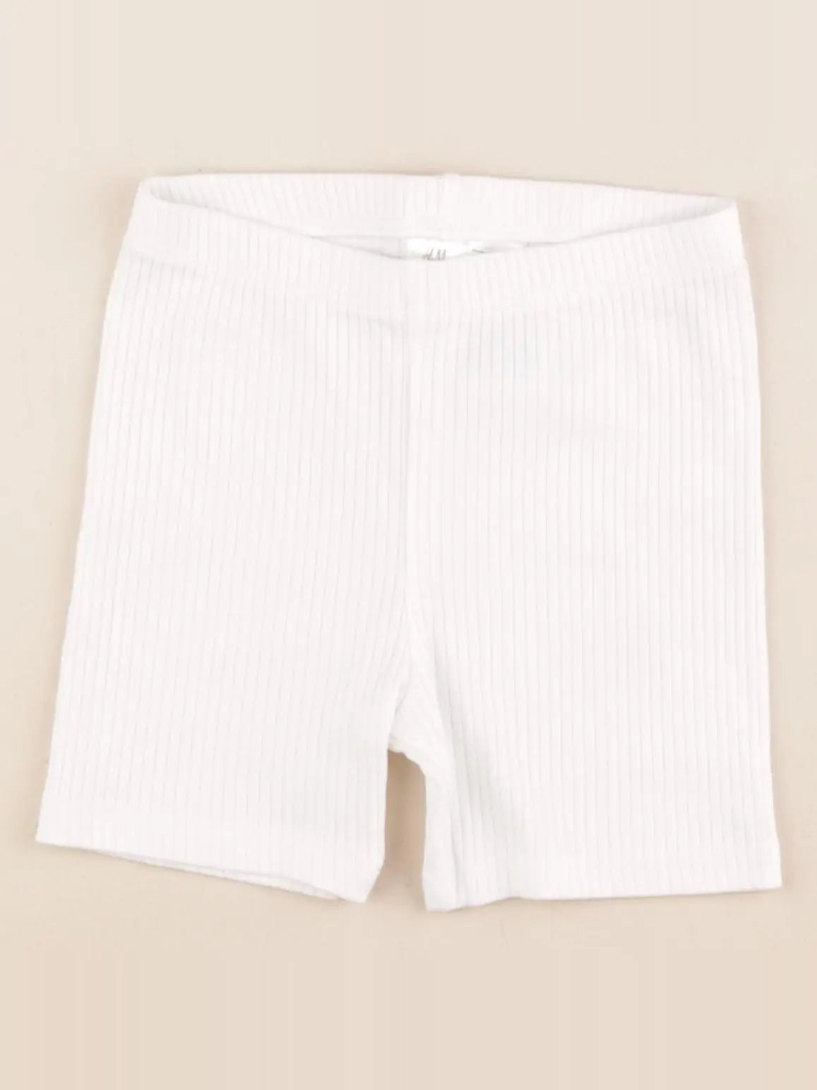 H&M - legging court blanc - 18/24 mois