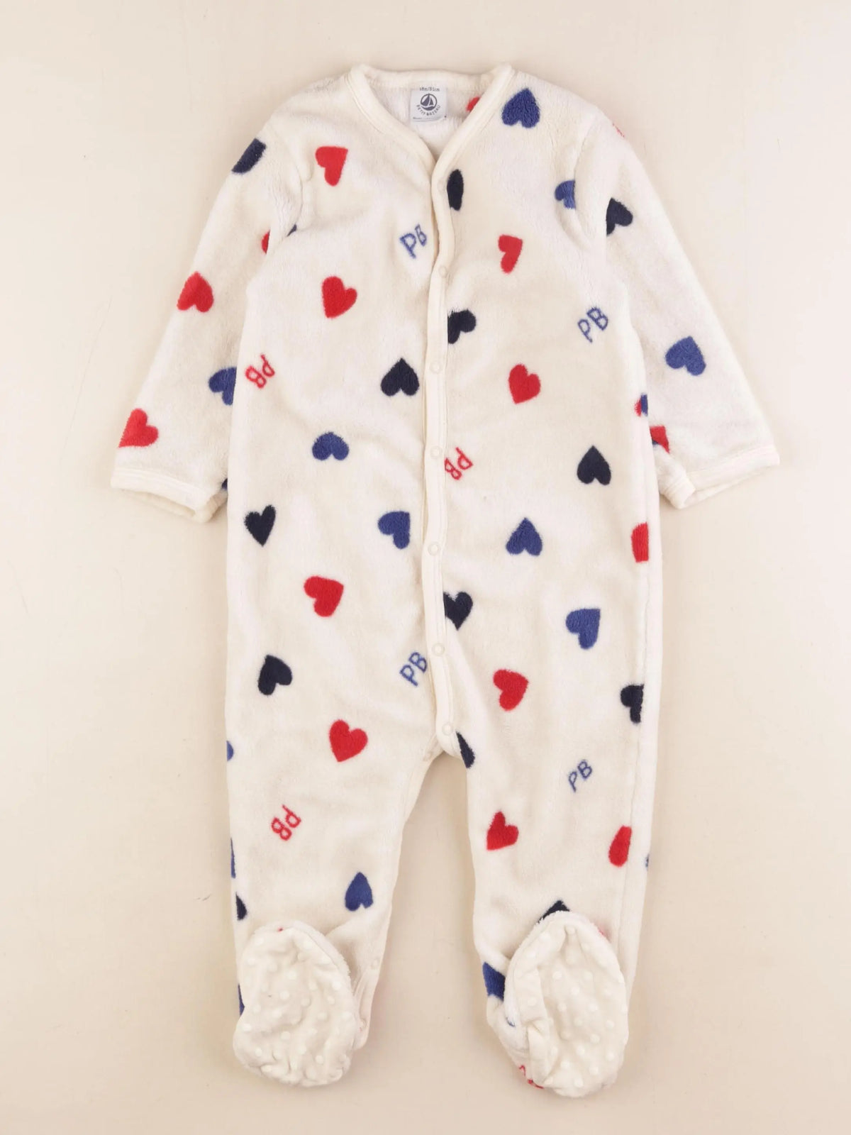 Petit Bateau - sur-pyjama beige - 18 mois