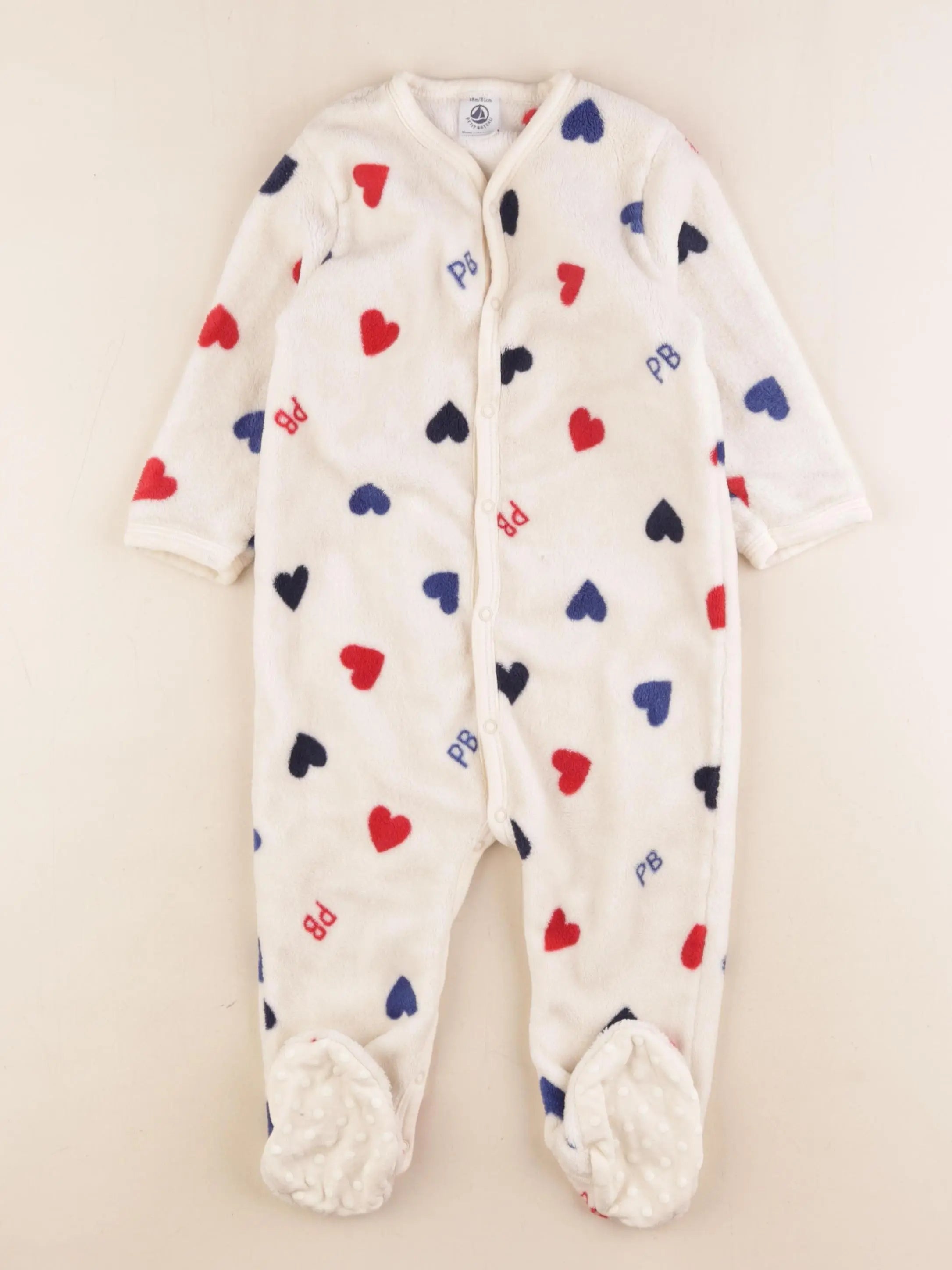 Petit Bateau - sur-pyjama beige - 18 mois