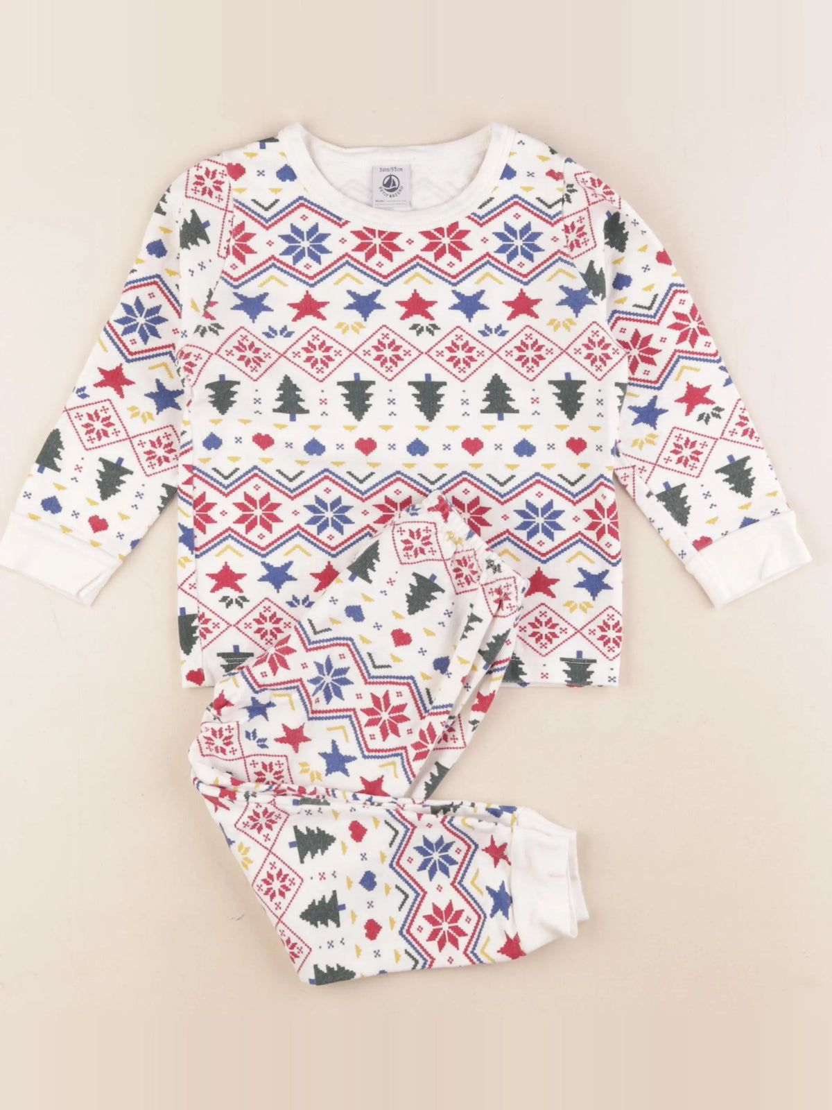 Petit Bateau - pyjama coton multicolore - 3 ans