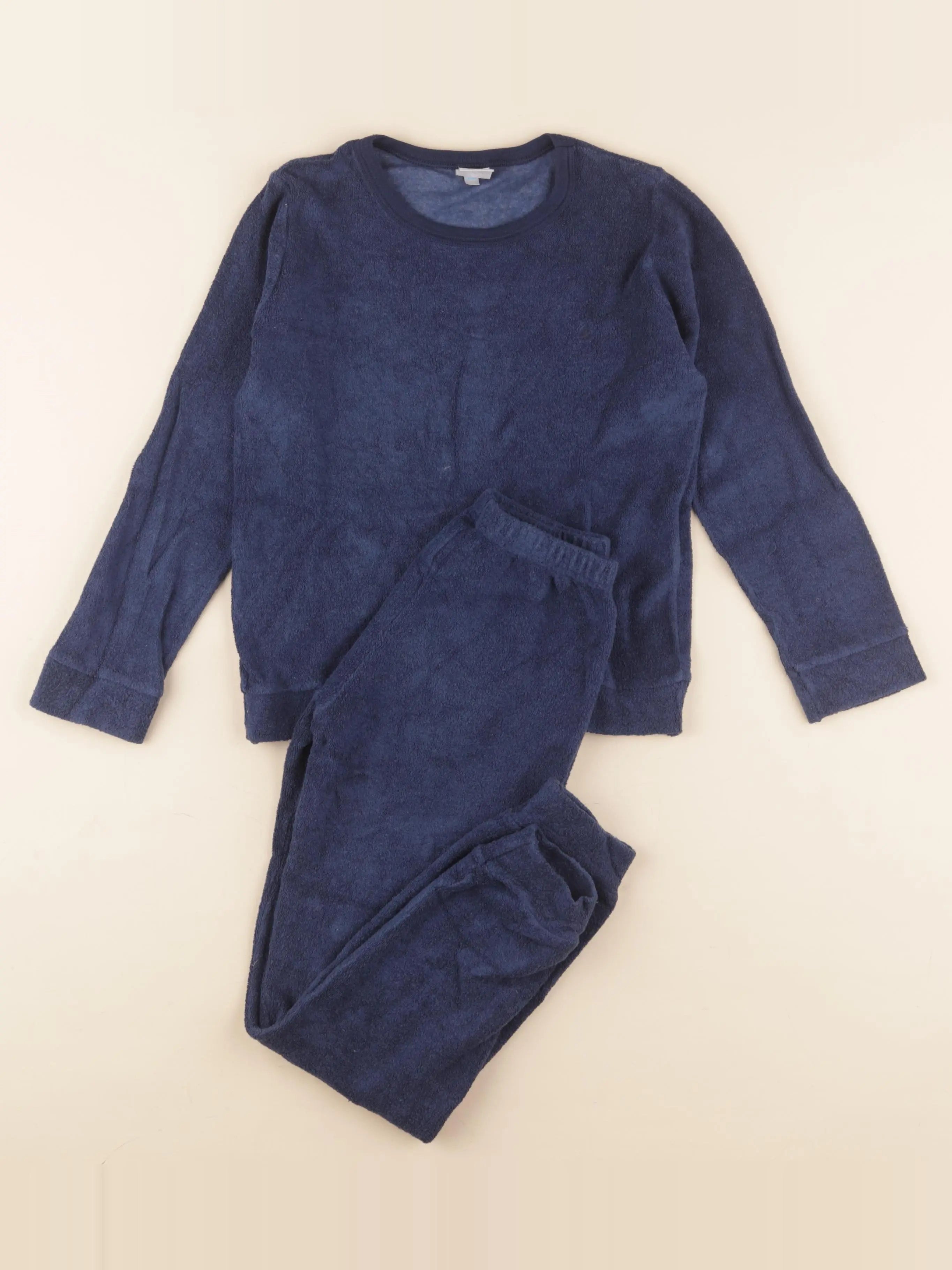 Petit Bateau - pyjama coton bleu - 8 ans