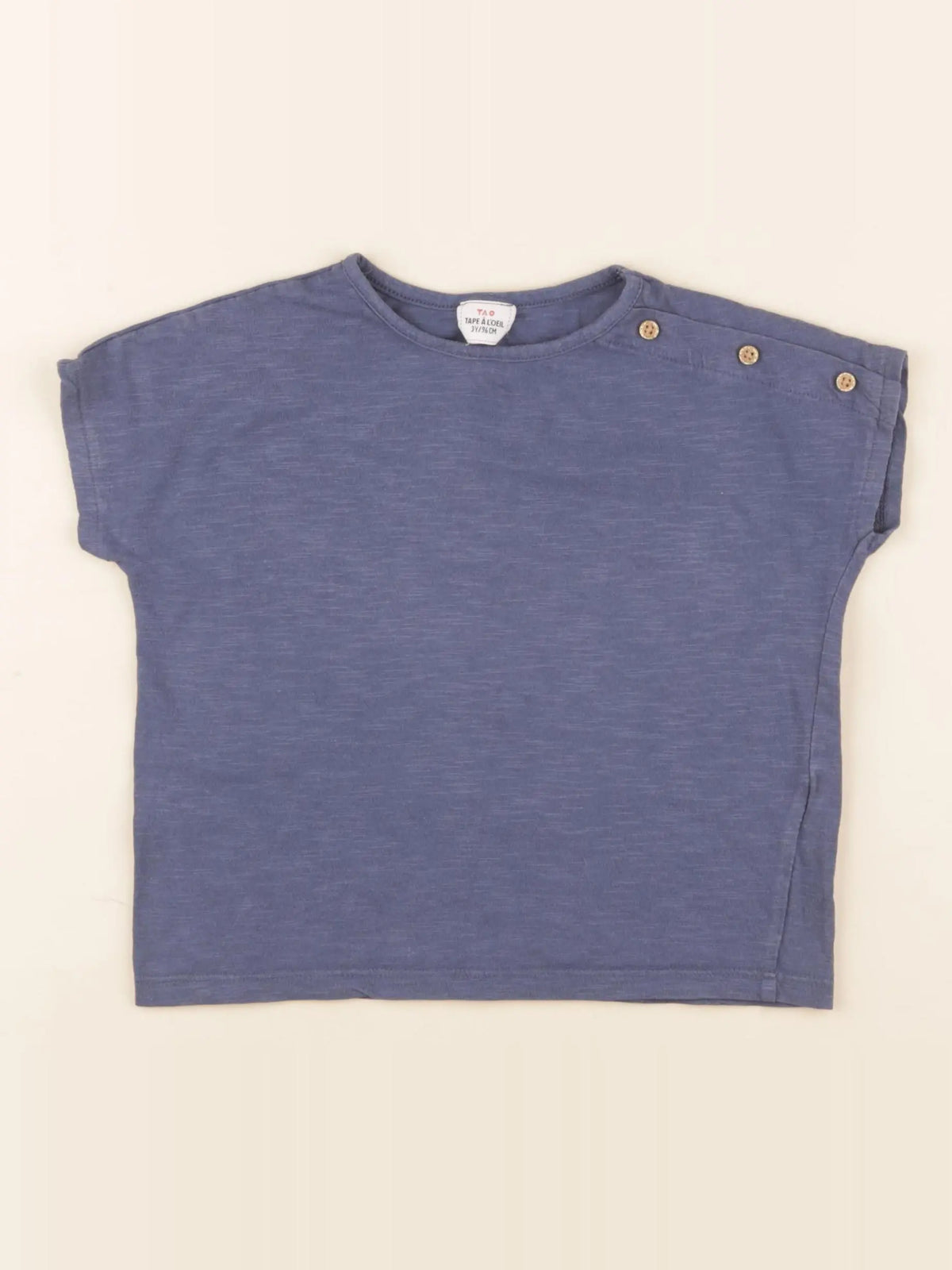 Vertbaudet - tee-shirt bleu - 3 ans