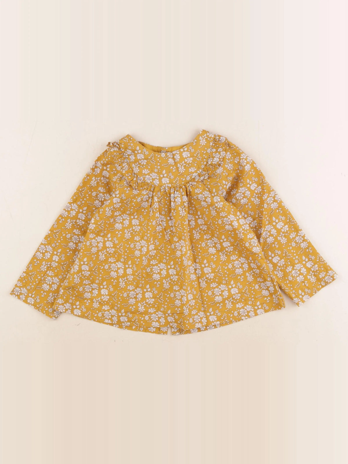 Jacadi - blouse liberty jaune - 36 mois