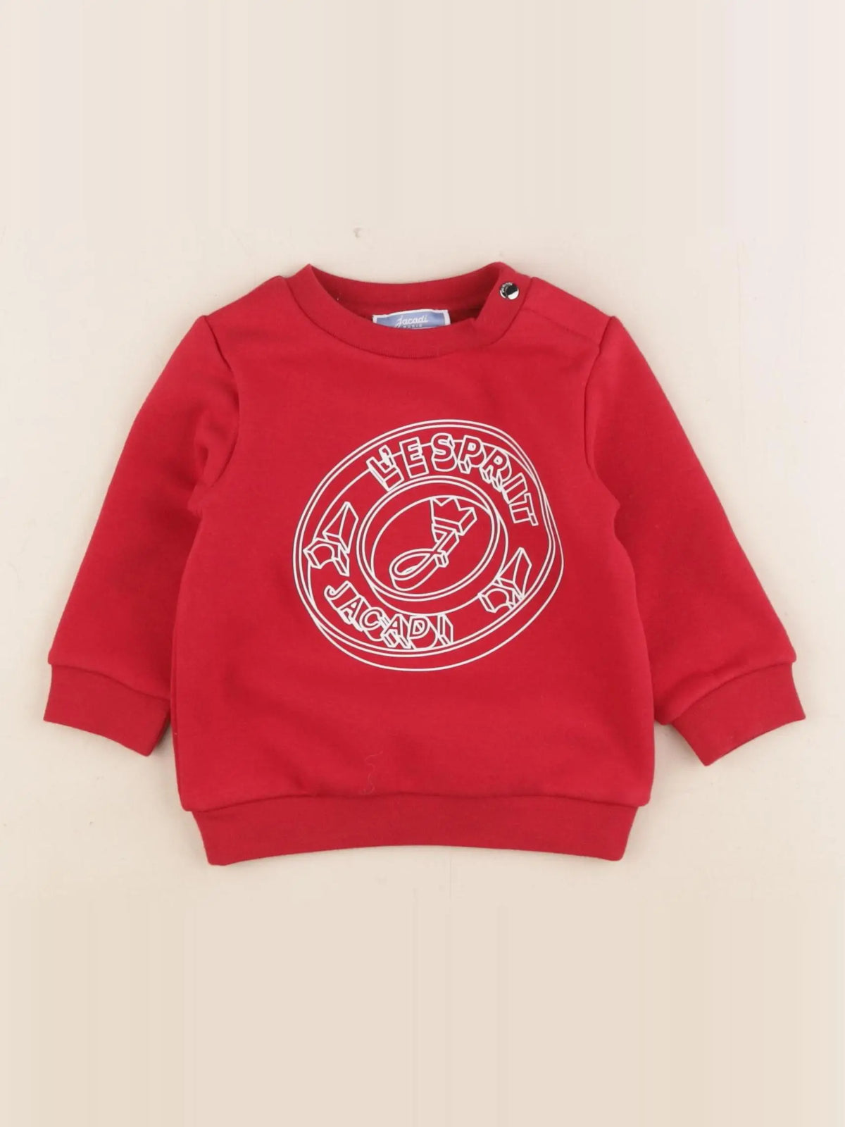 Jacadi - sweat rouge - 6 mois