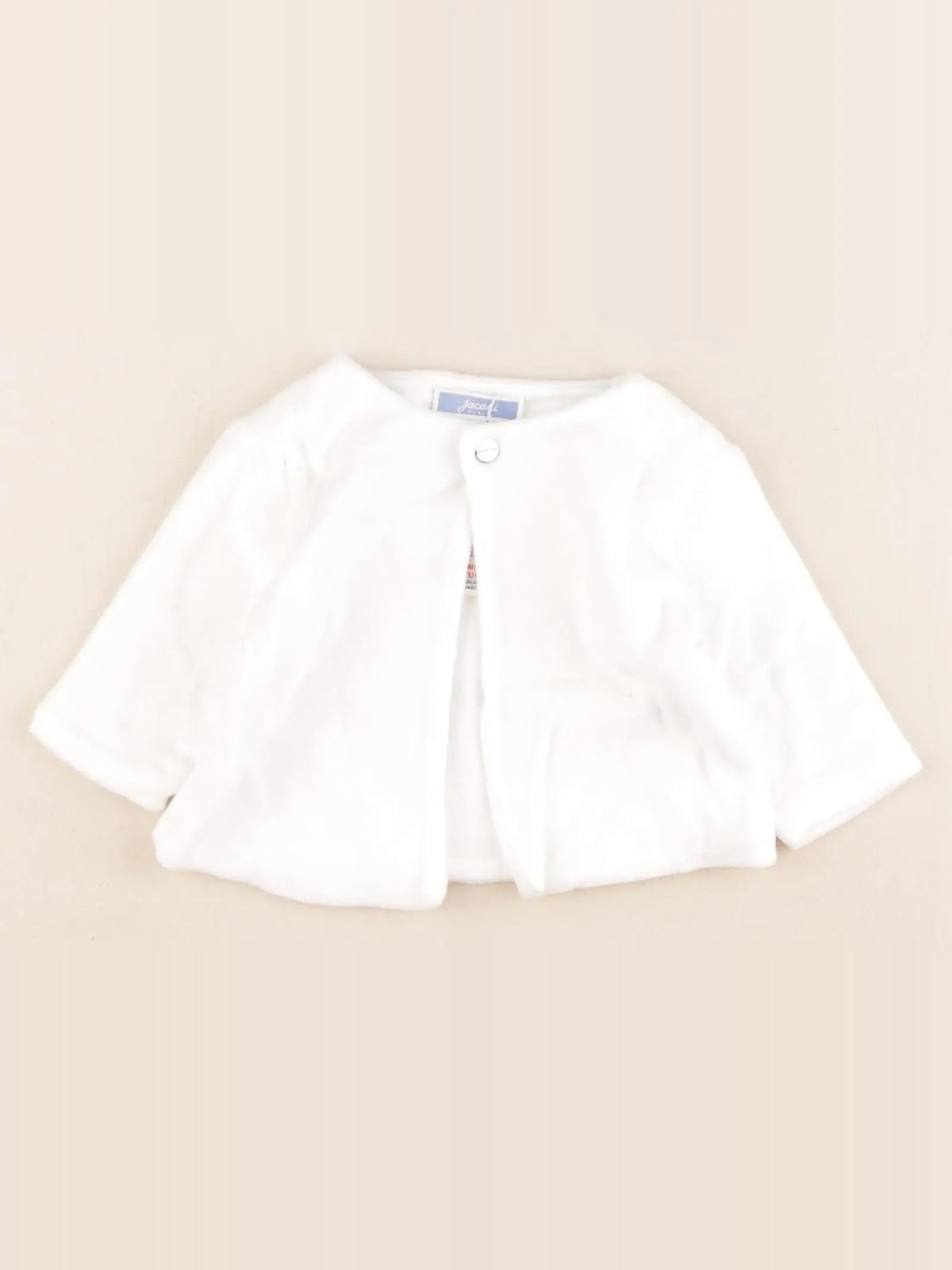 Jacadi - gilet blanc - 3 mois
