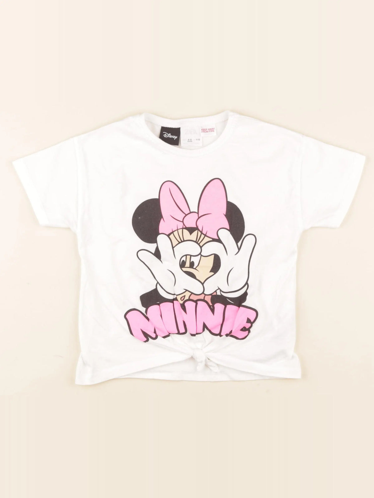 Zara - tee-shirt blanc - 4/5 ans