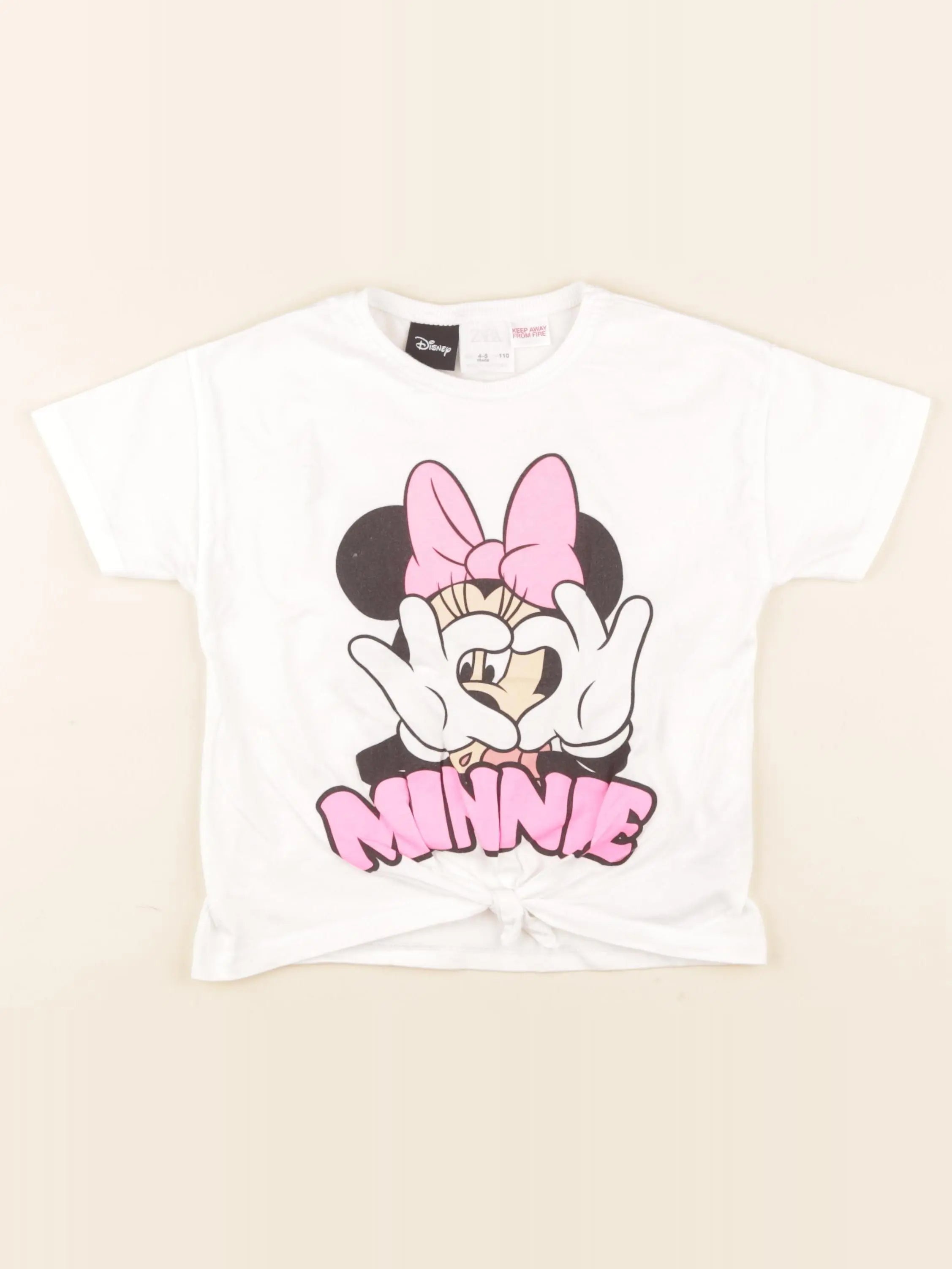 Zara - tee-shirt blanc - 4/5 ans