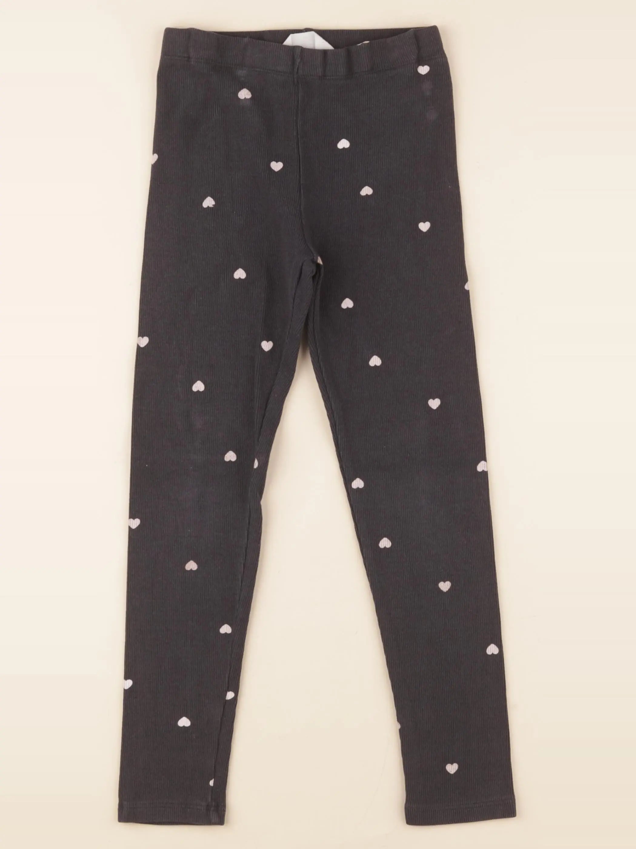 H&M - legging noir - 6/7 ans