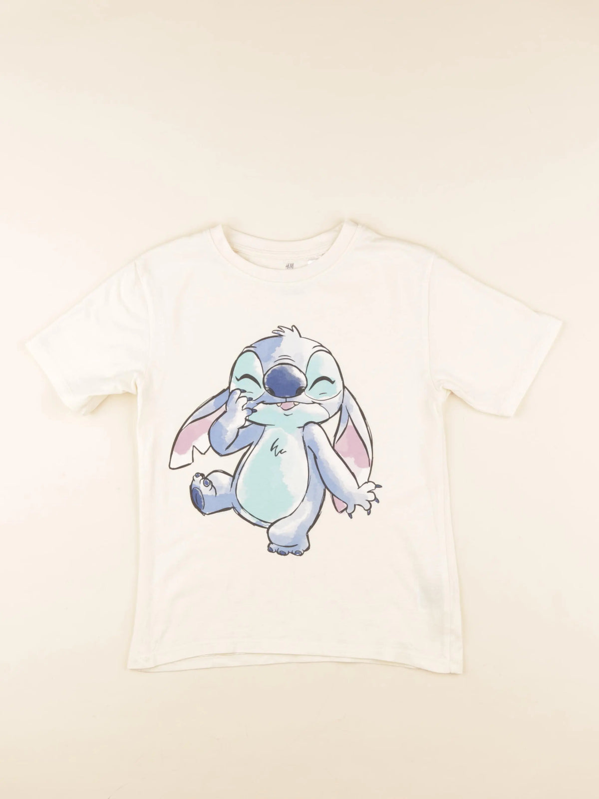 H&M - tee-shirt jaune - 6/7 ans
