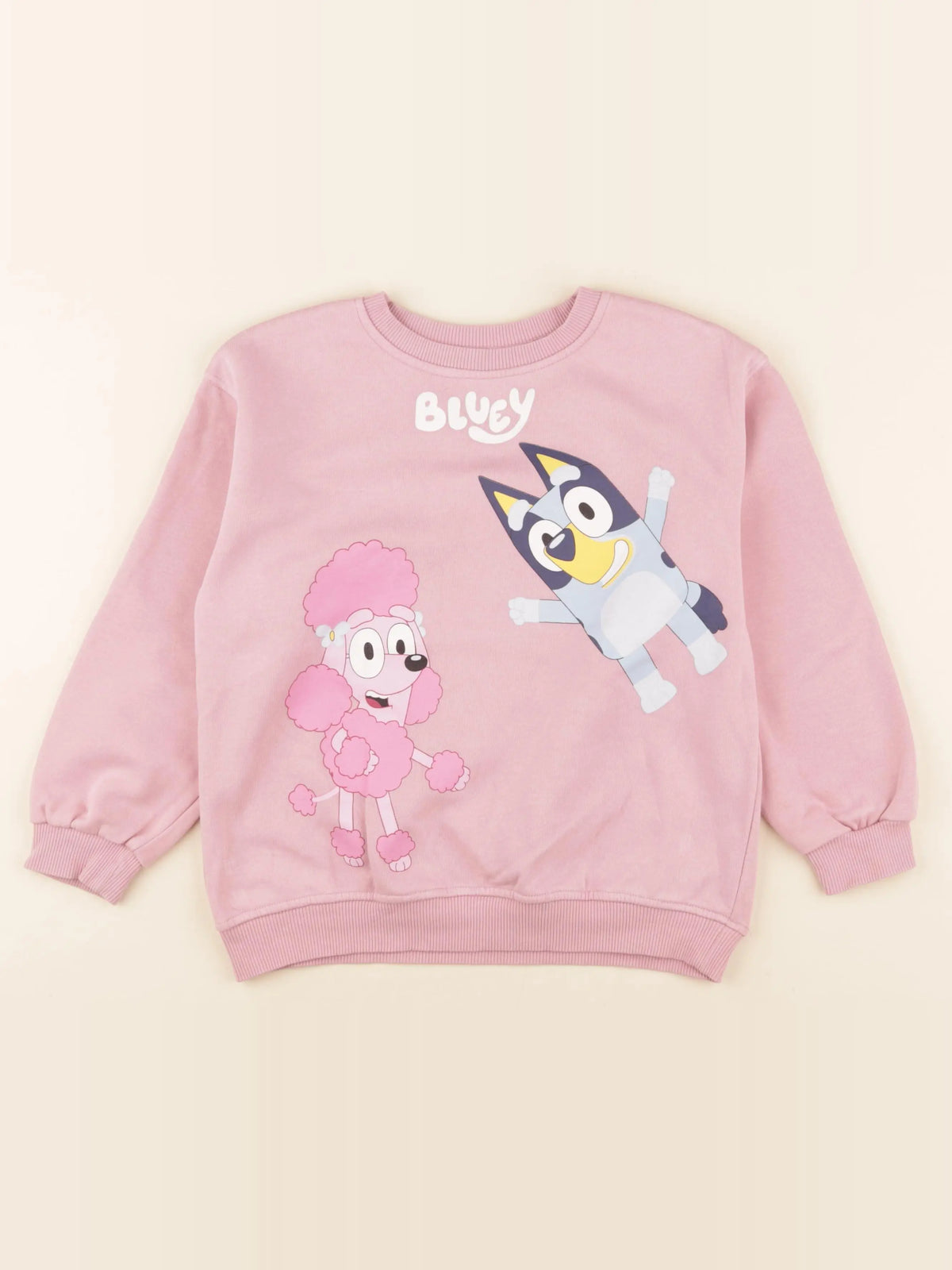H&M - sweat rose - 6/7 ans