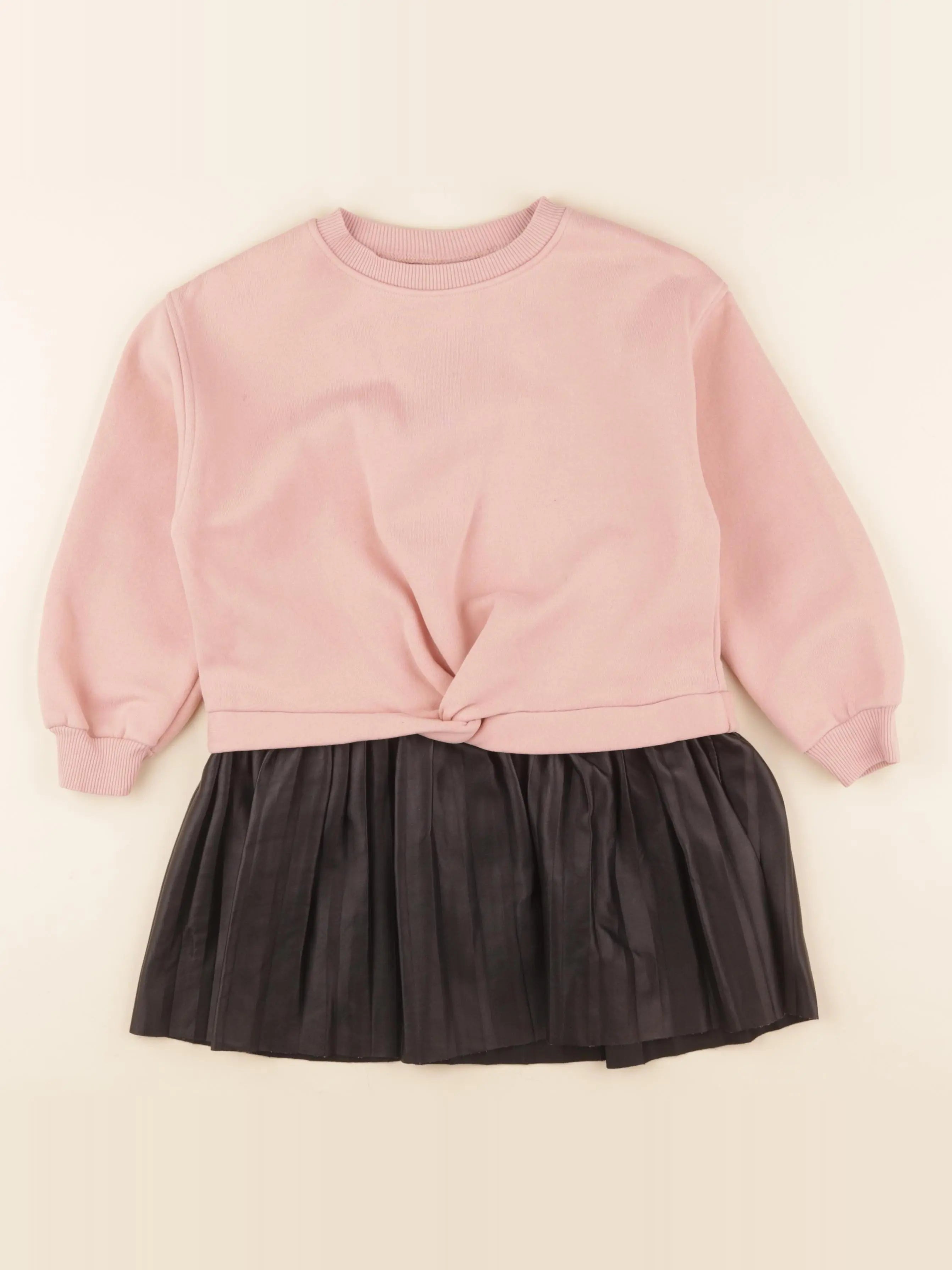 Zara - robe rose, noir - 6 ans
