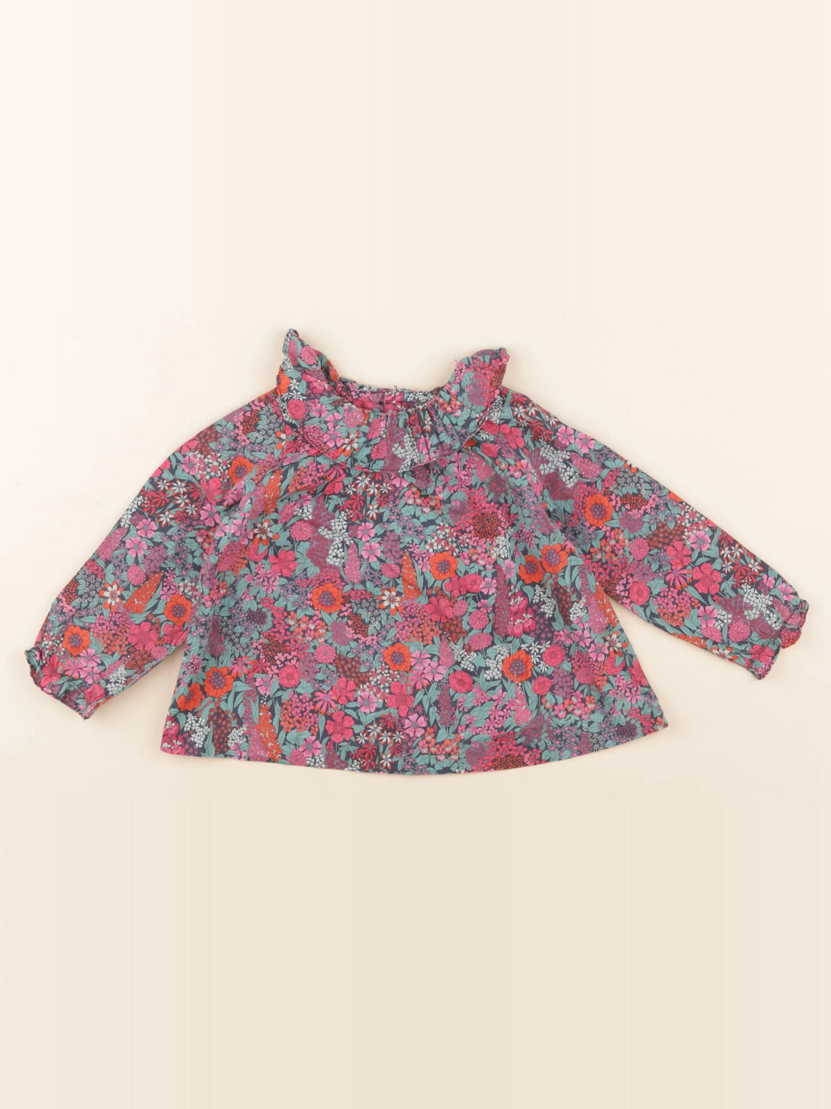 Jacadi - blouse liberty multicolore - 24 mois