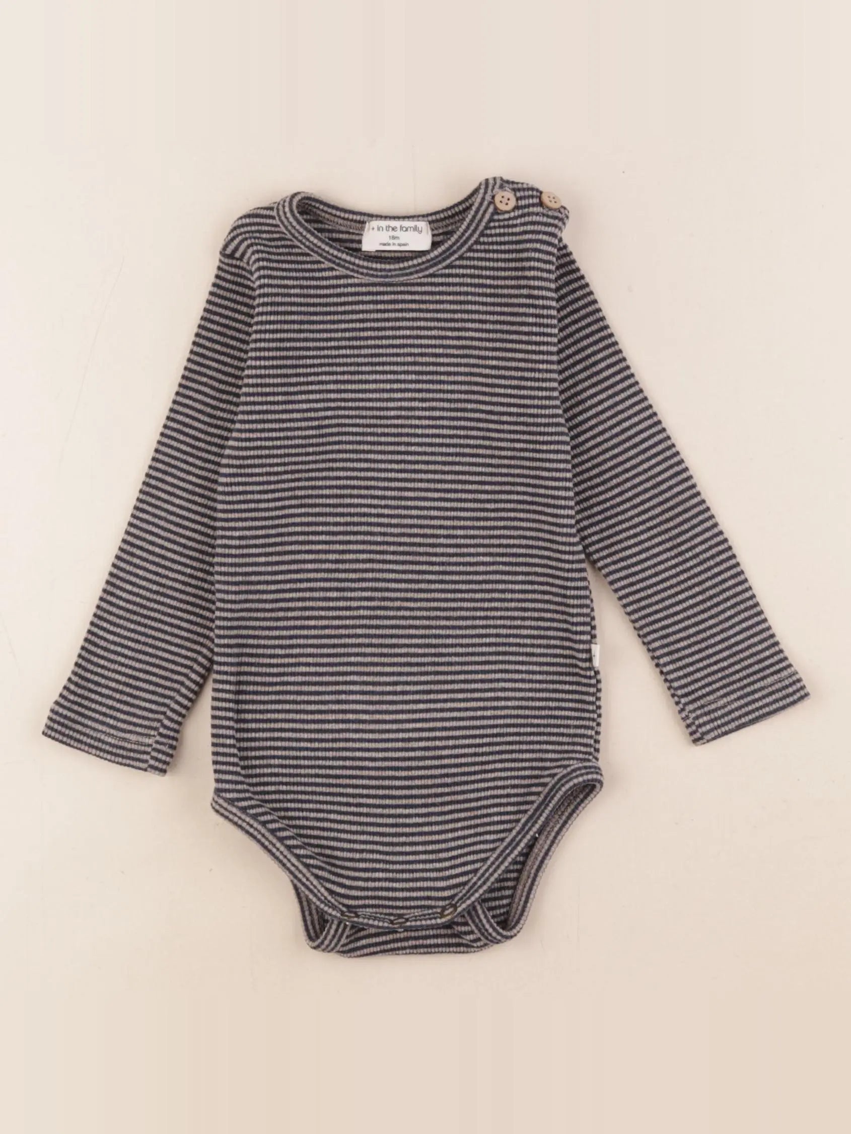1+ In the family - body bleu - 18 mois