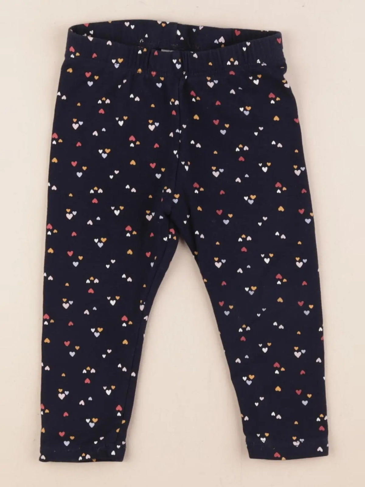 H&M - legging bleu - 9/12 mois