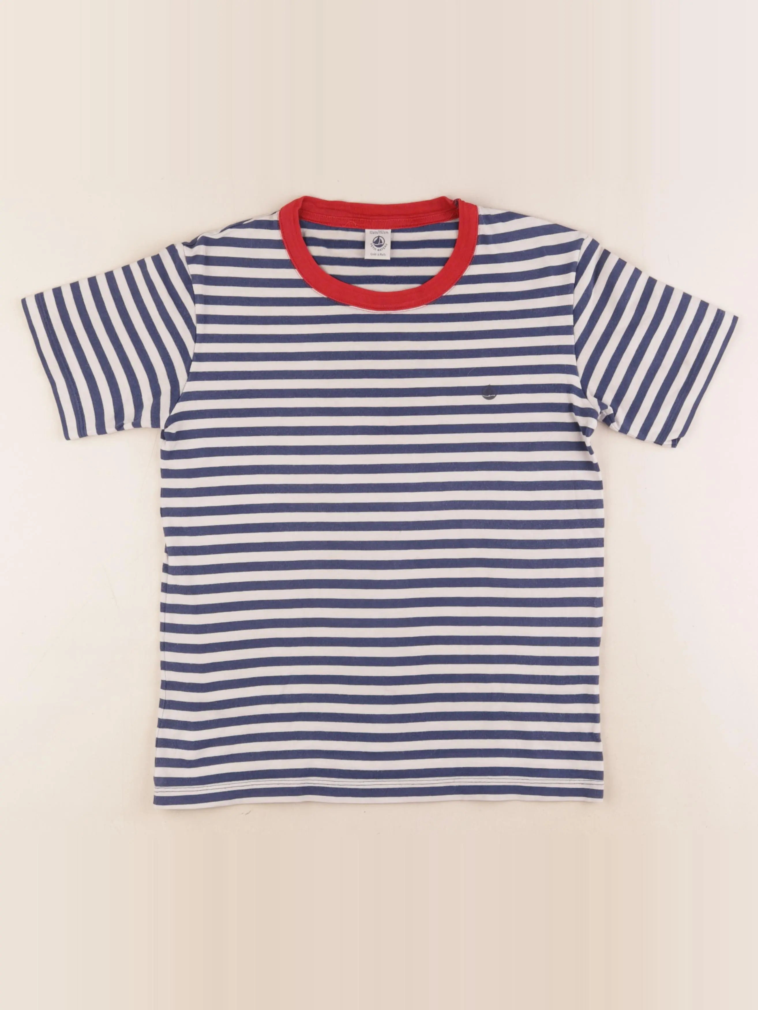 Petit Bateau - tee-shirt bleu - 12 ans