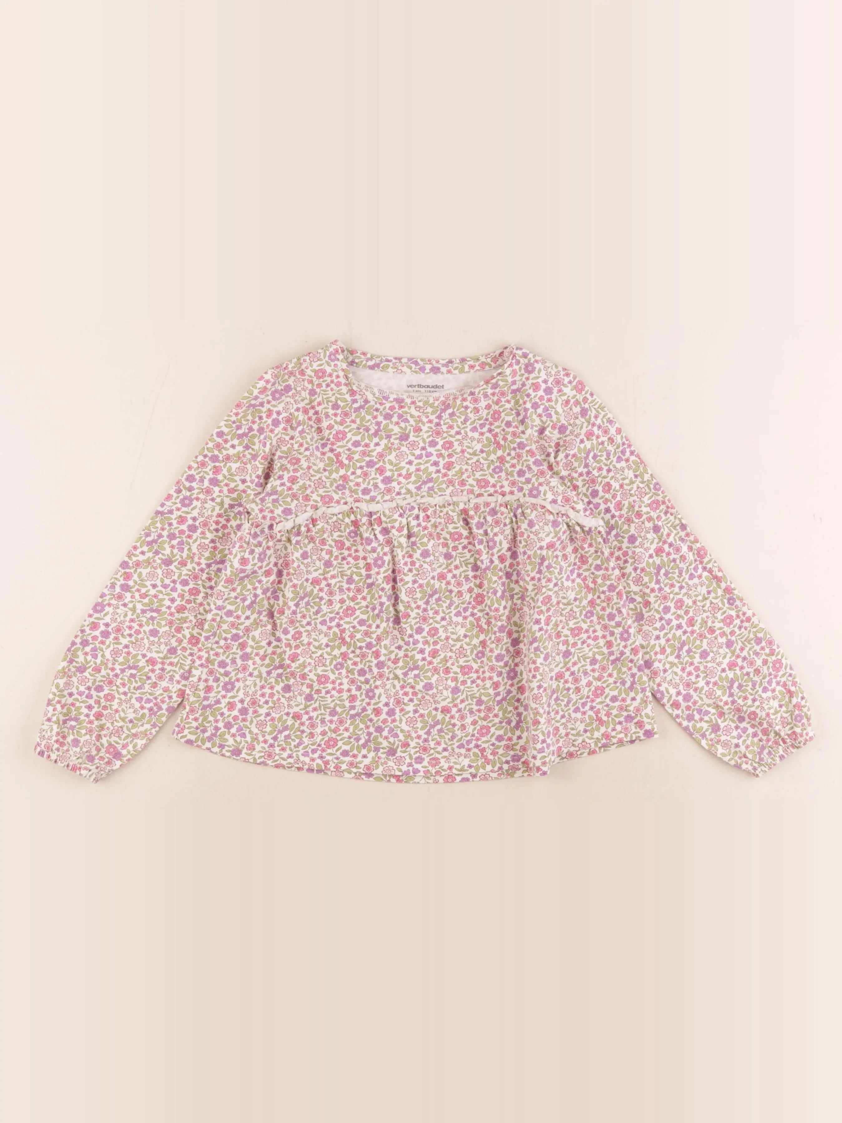 Vertbaudet - tee-shirt multicolore - 5 ans