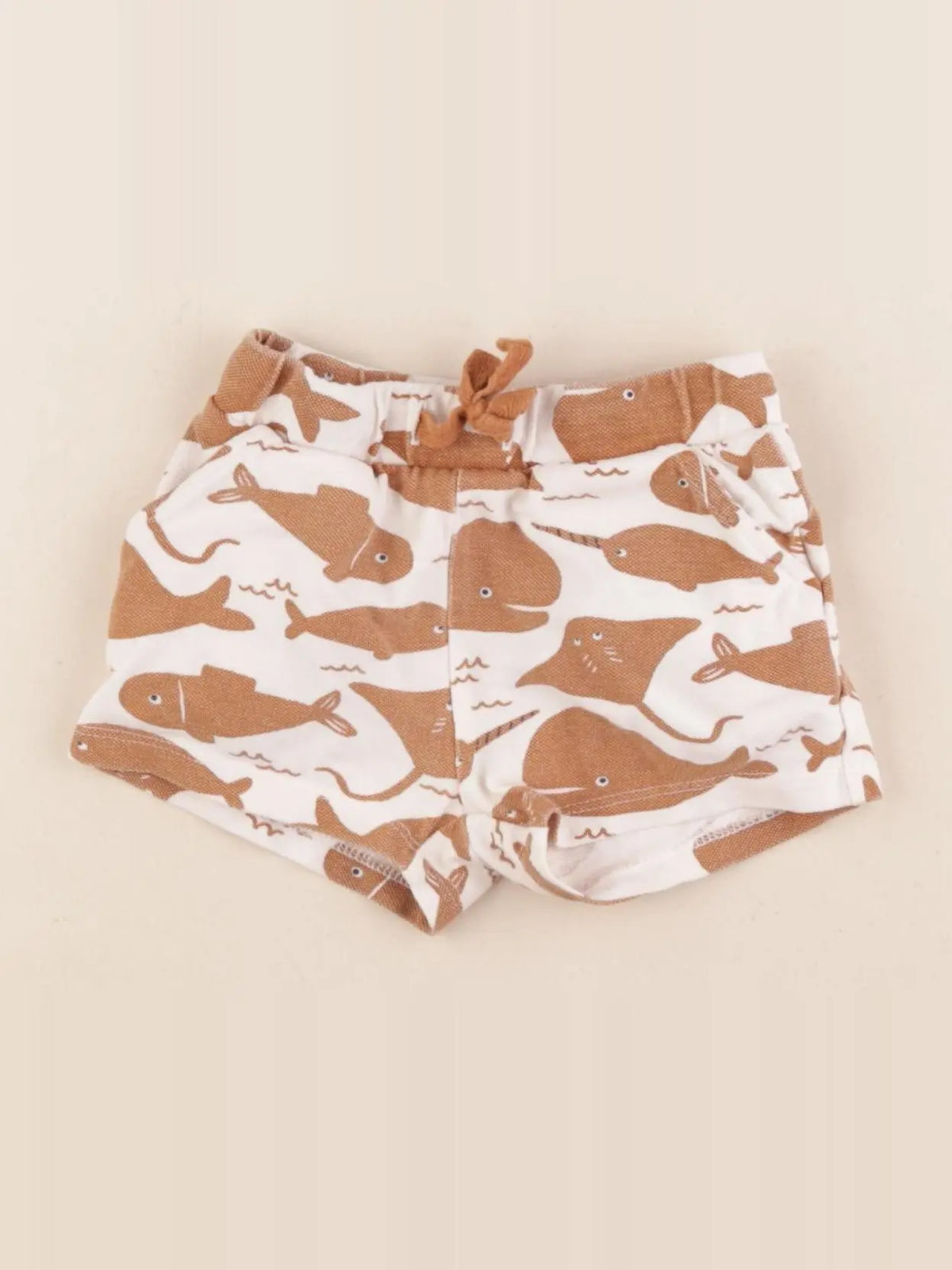 Boutchou - short beige, marron - 9 mois