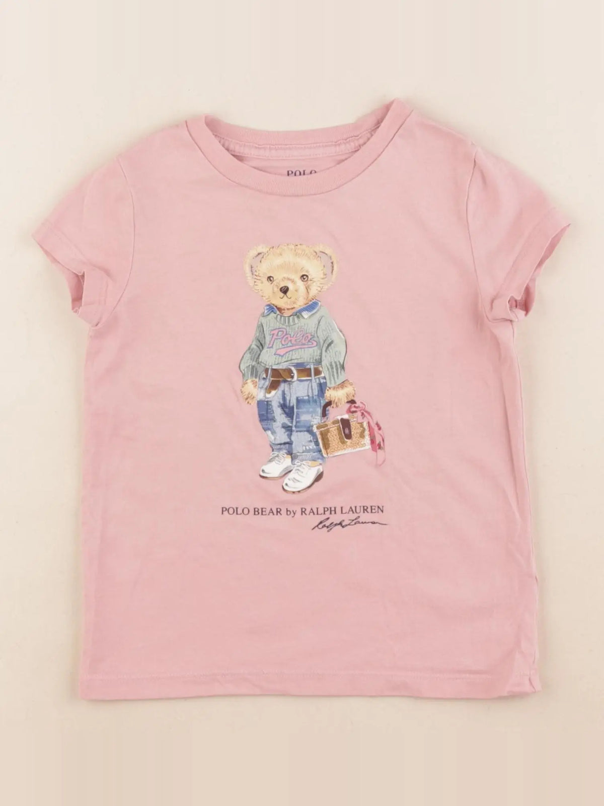 Ralph Lauren - tee-shirt rose - 3 ans
