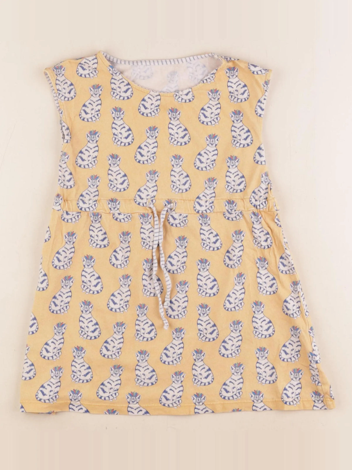 La Redoute - robe jaune, bleu - 3 ans