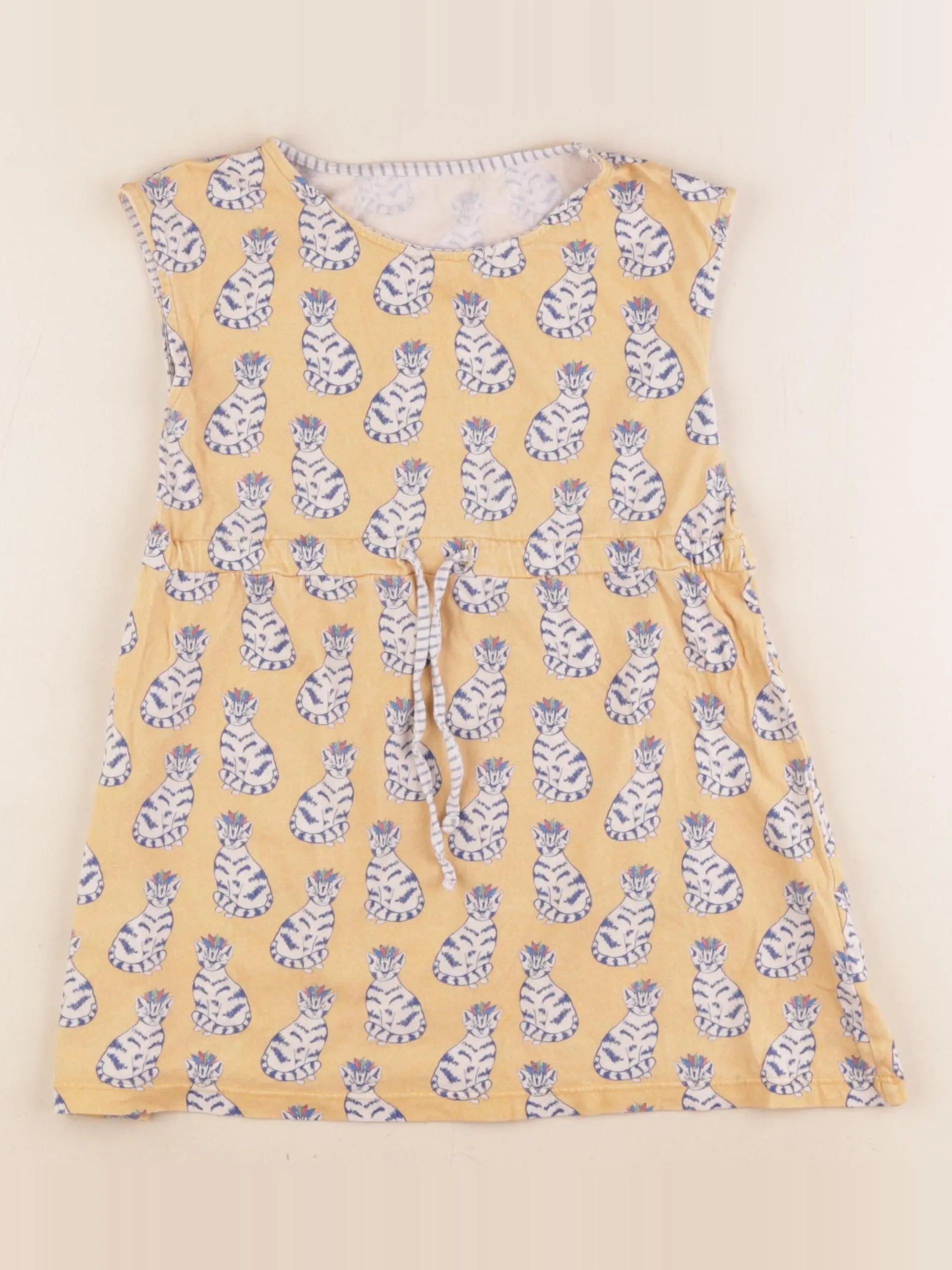 La Redoute - robe jaune, bleu - 3 ans