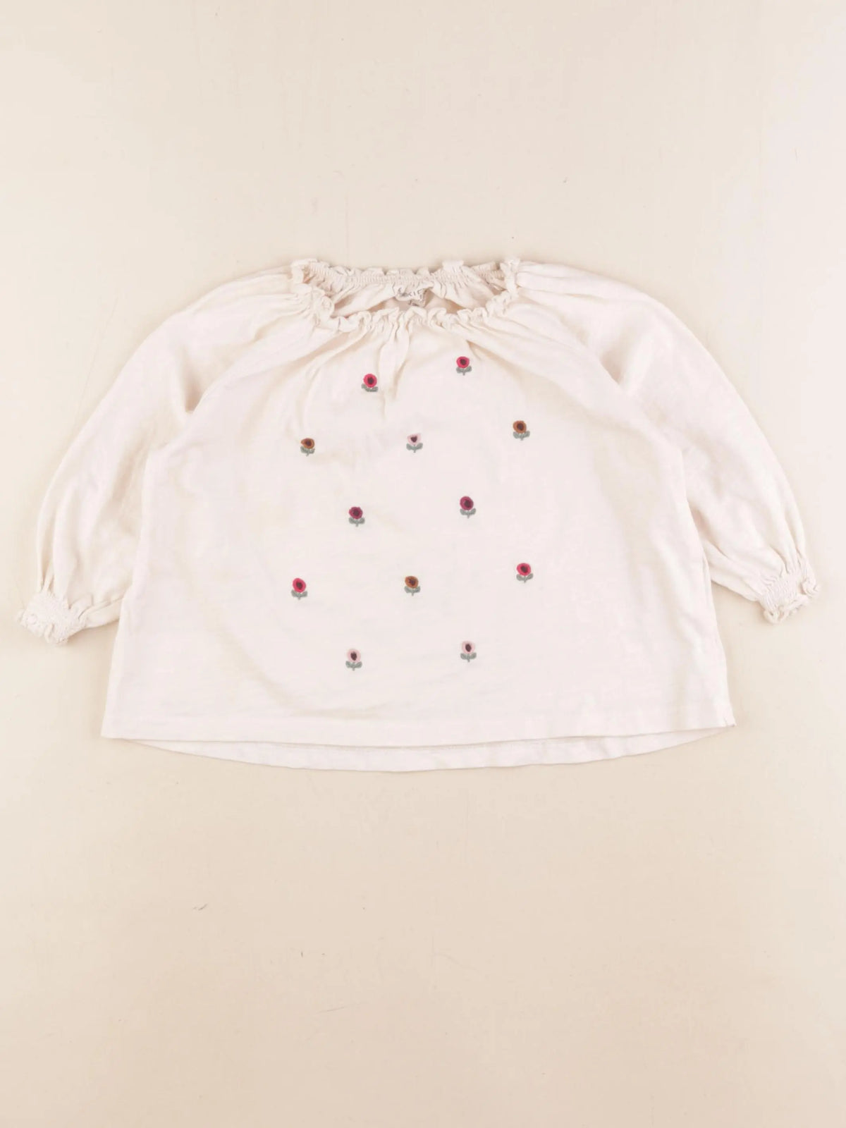 Monoprix - tee-shirt beige - 3 ans