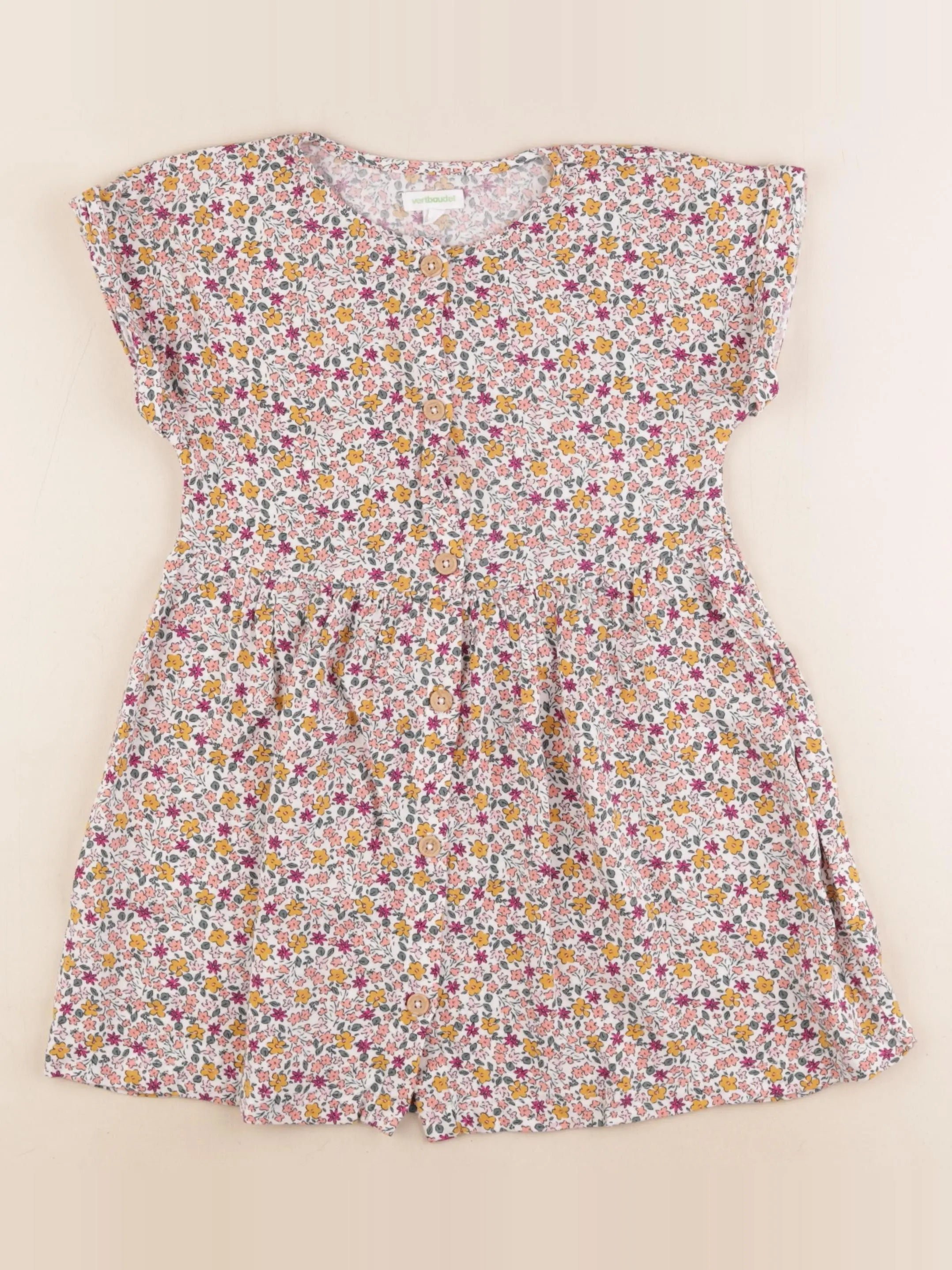 Vertbaudet - robe multicolore - 6 ans