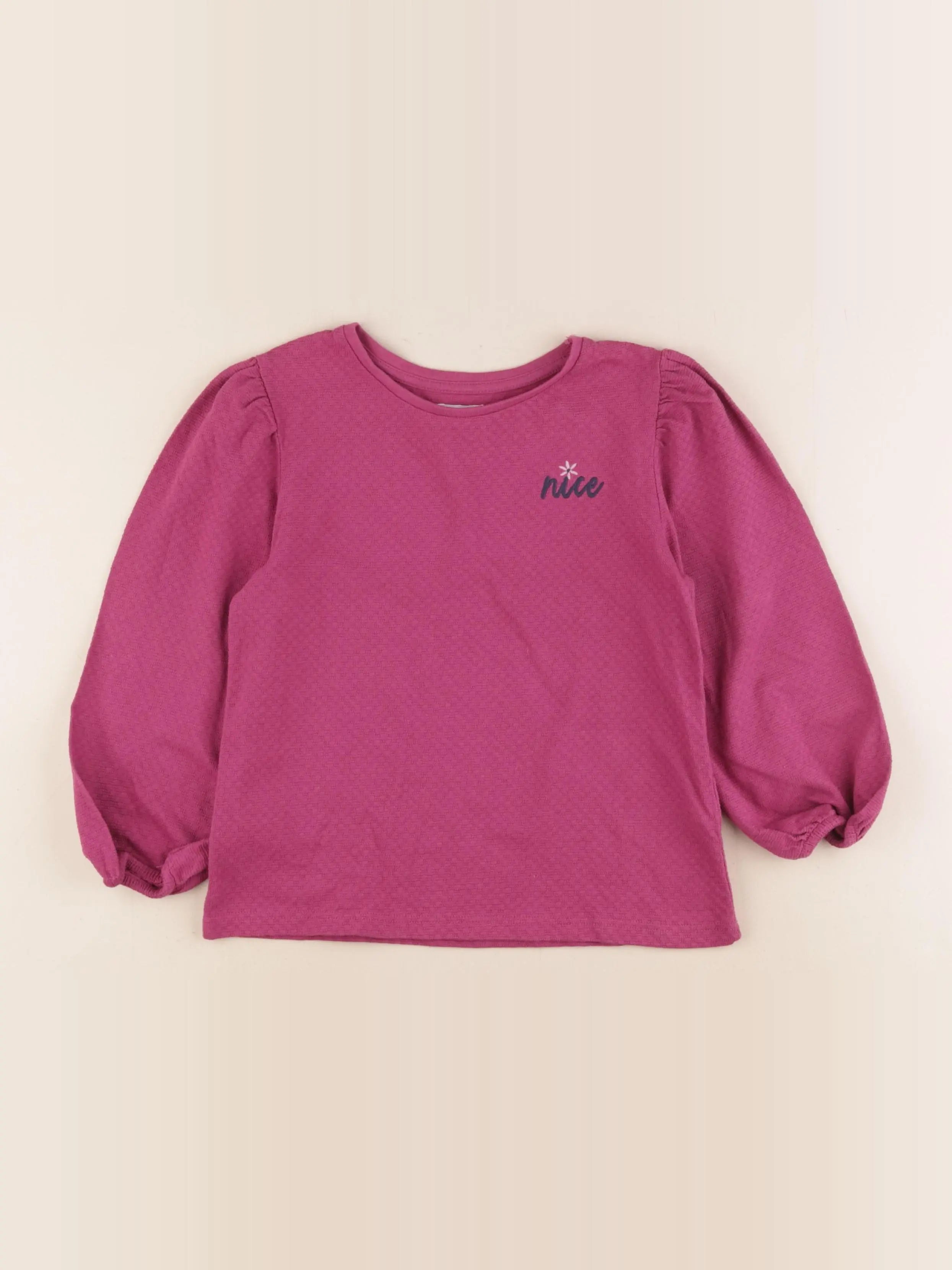 Vertbaudet - tee-shirt rose - 6 ans