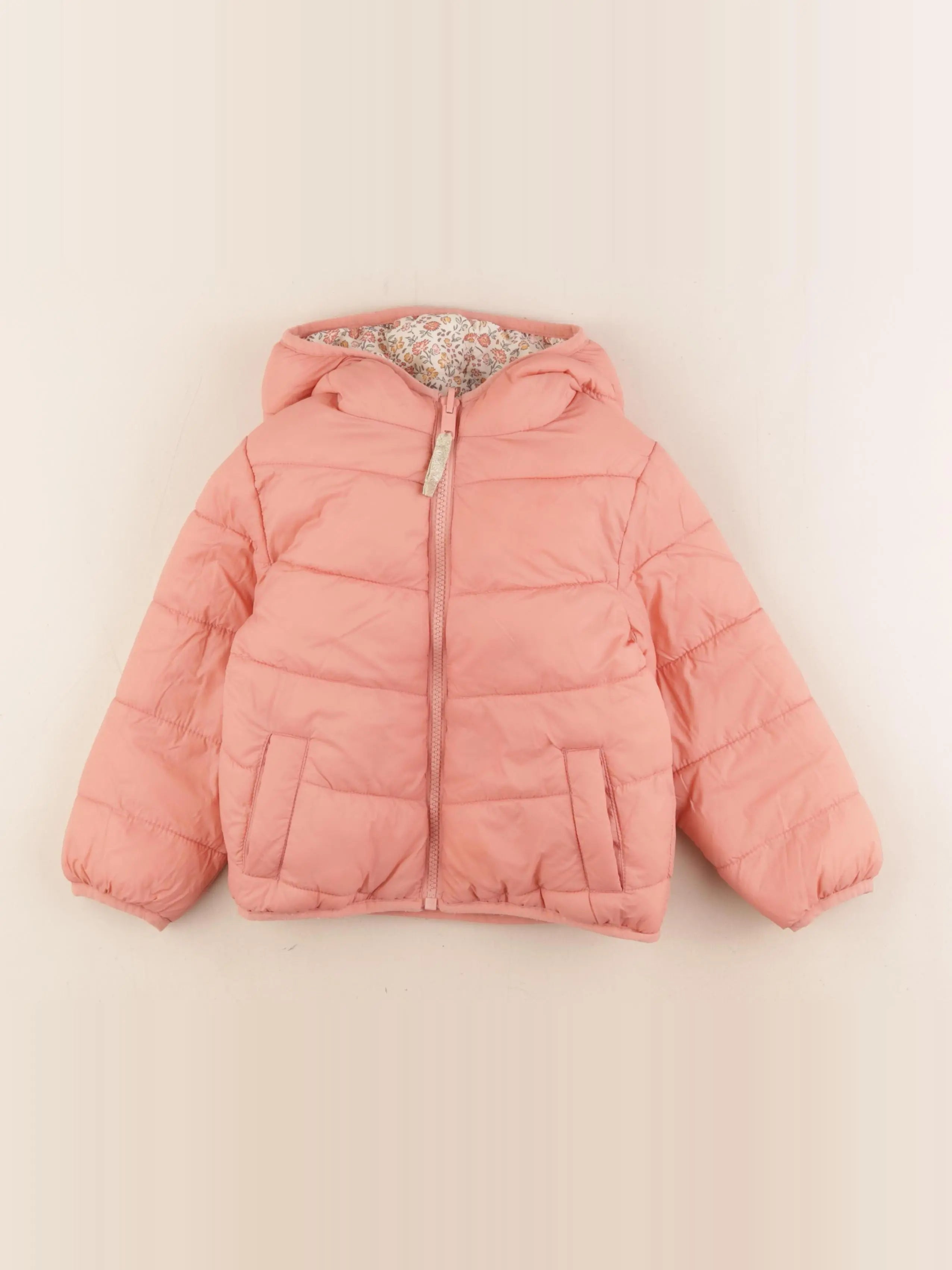 Vertbaudet - doudoune réversible multicolore - 4 ans
