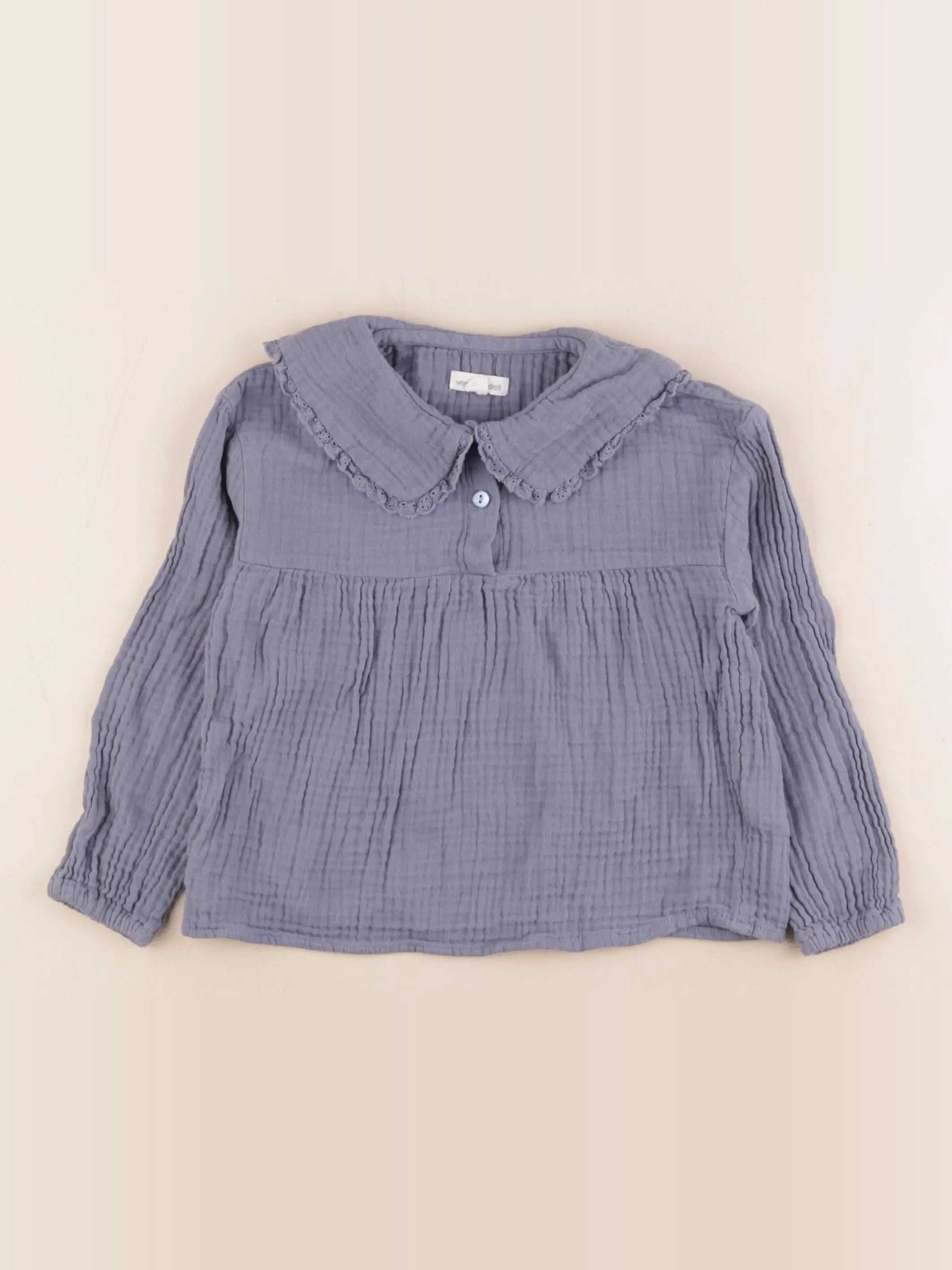 Vertbaudet - blouse bleu - 4 ans