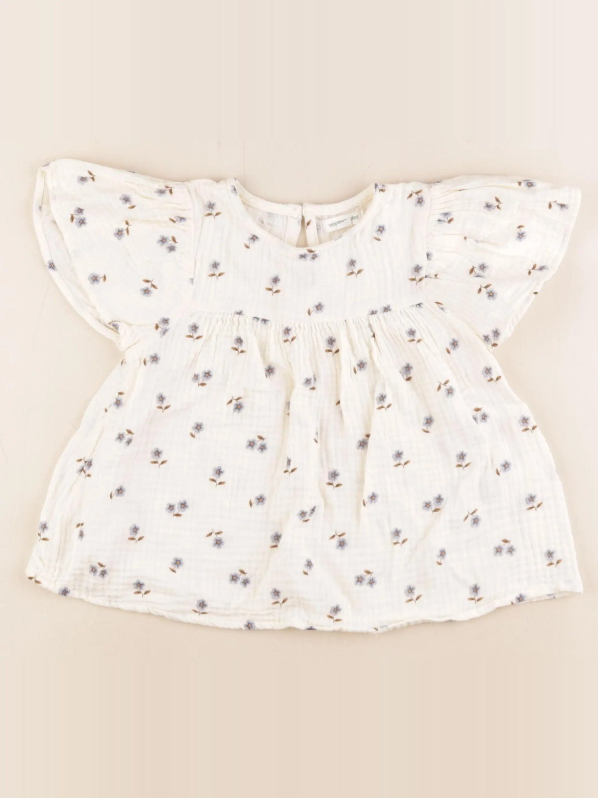 Vertbaudet - blouse beige, bleu - 5 ans