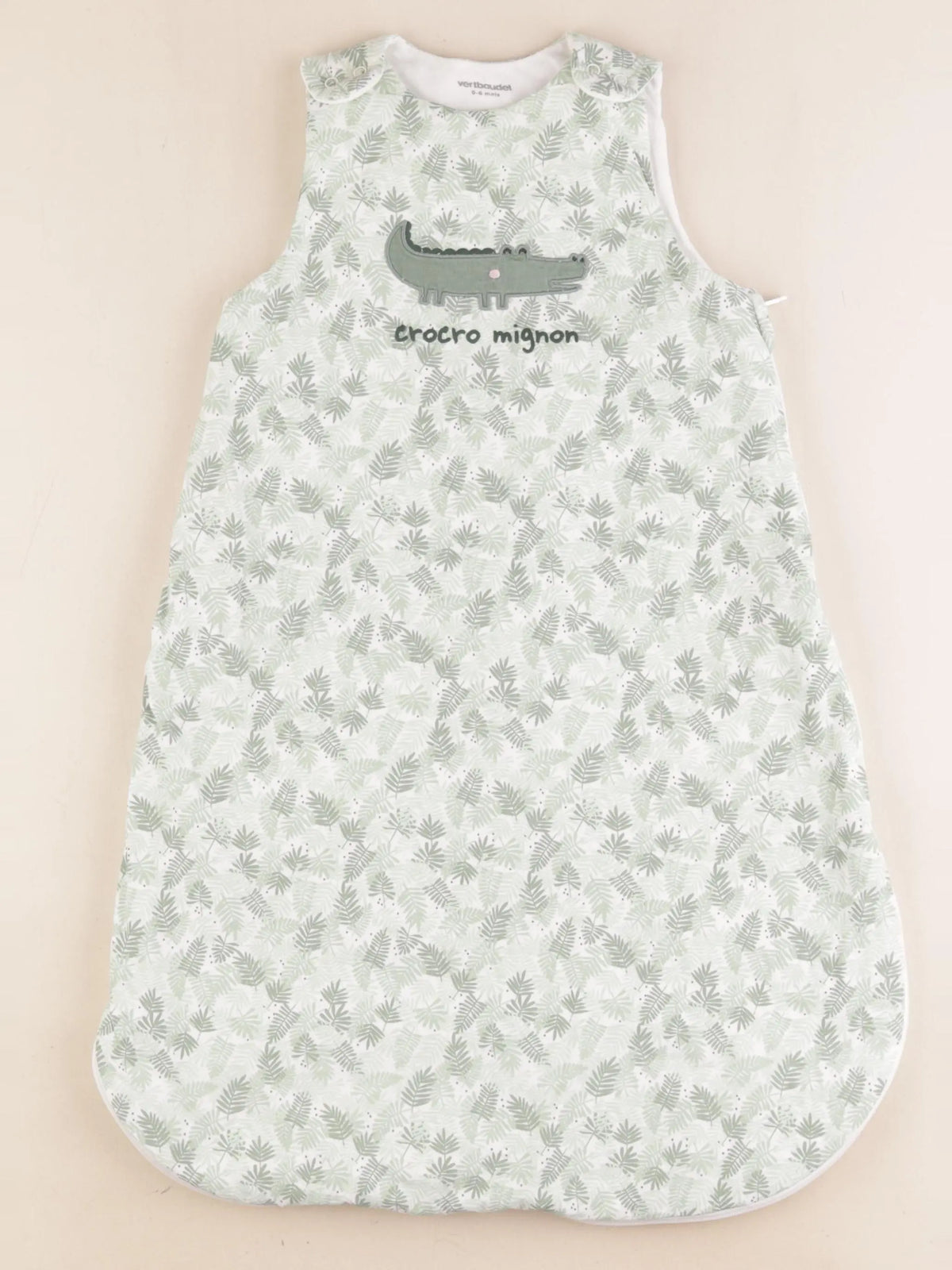 Vertbaudet - gigoteuse TOG 2 blanc, vert - 0/6 mois