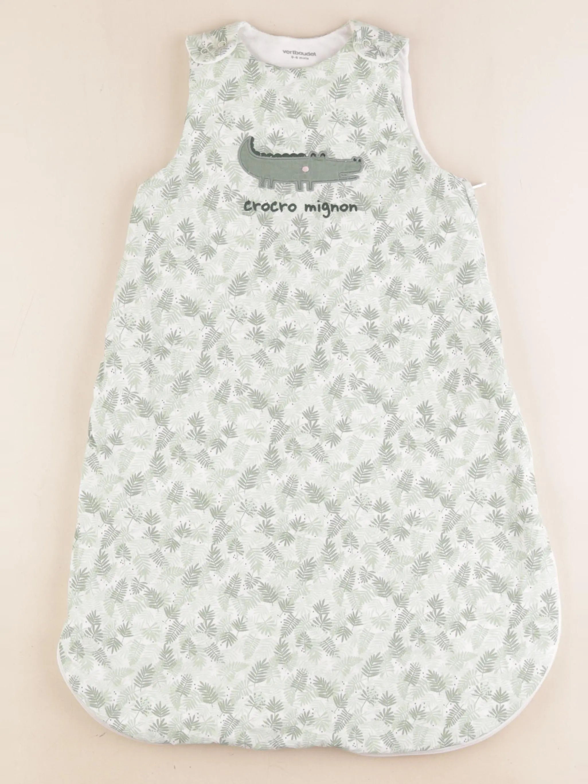 Vertbaudet - gigoteuse TOG 2 blanc, vert - 0/6 mois