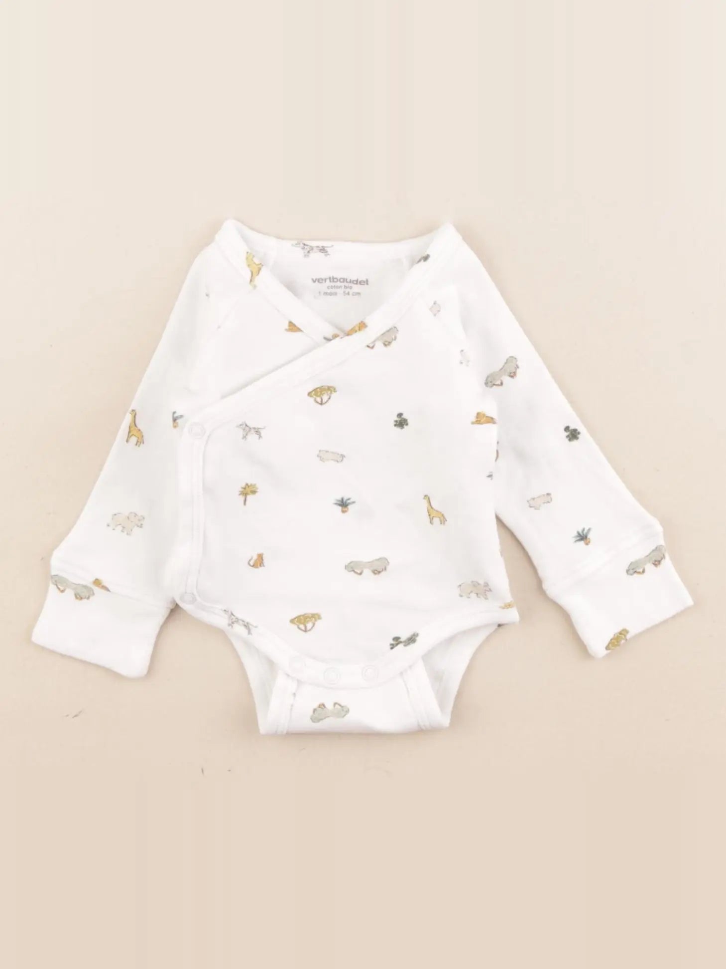 Vertbaudet - body blanc - 1 mois