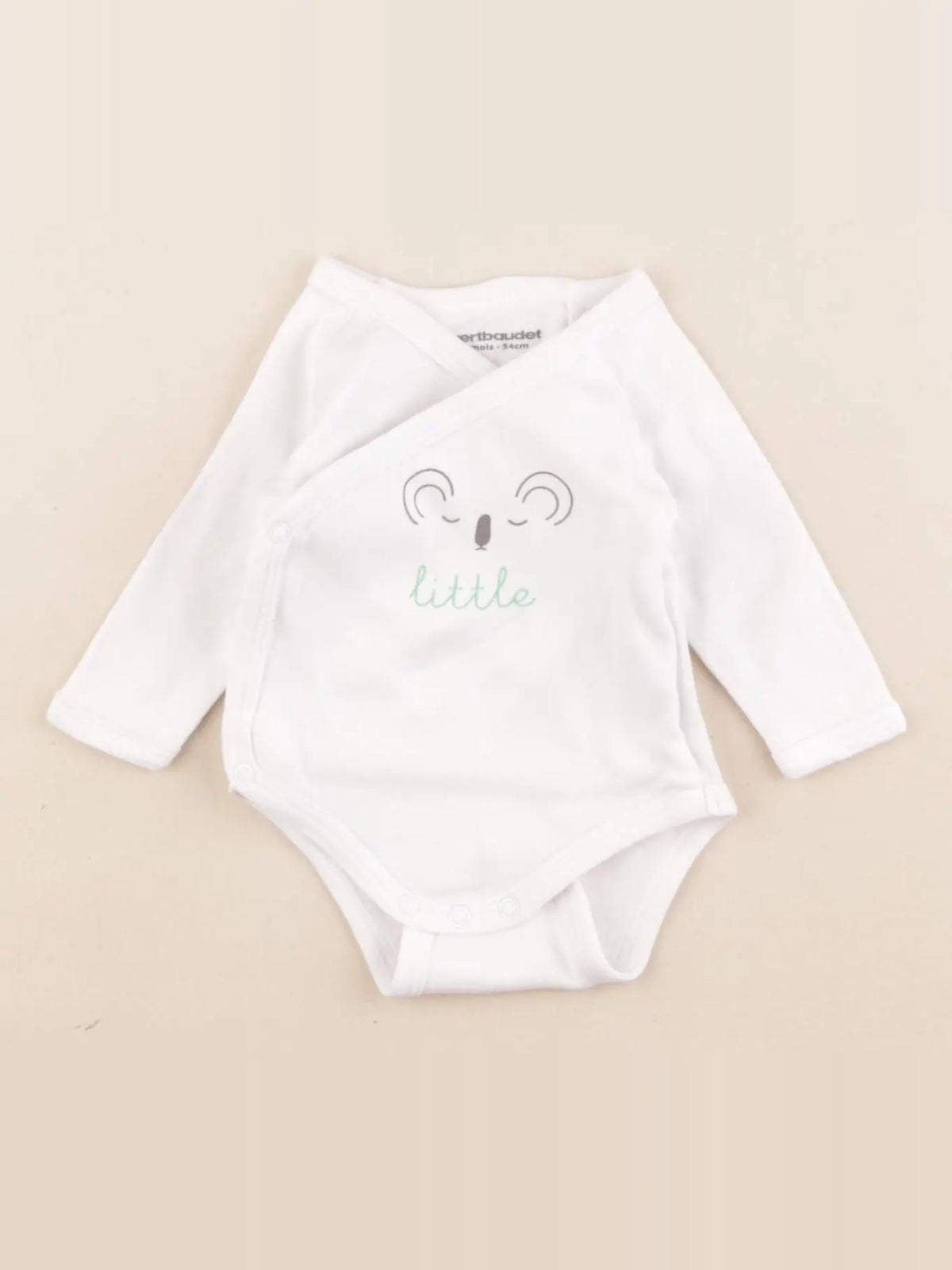 Vertbaudet - body blanc - 1 mois