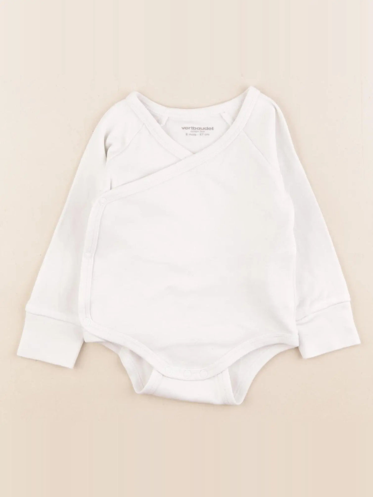 Vertbaudet - body blanc - 6 mois