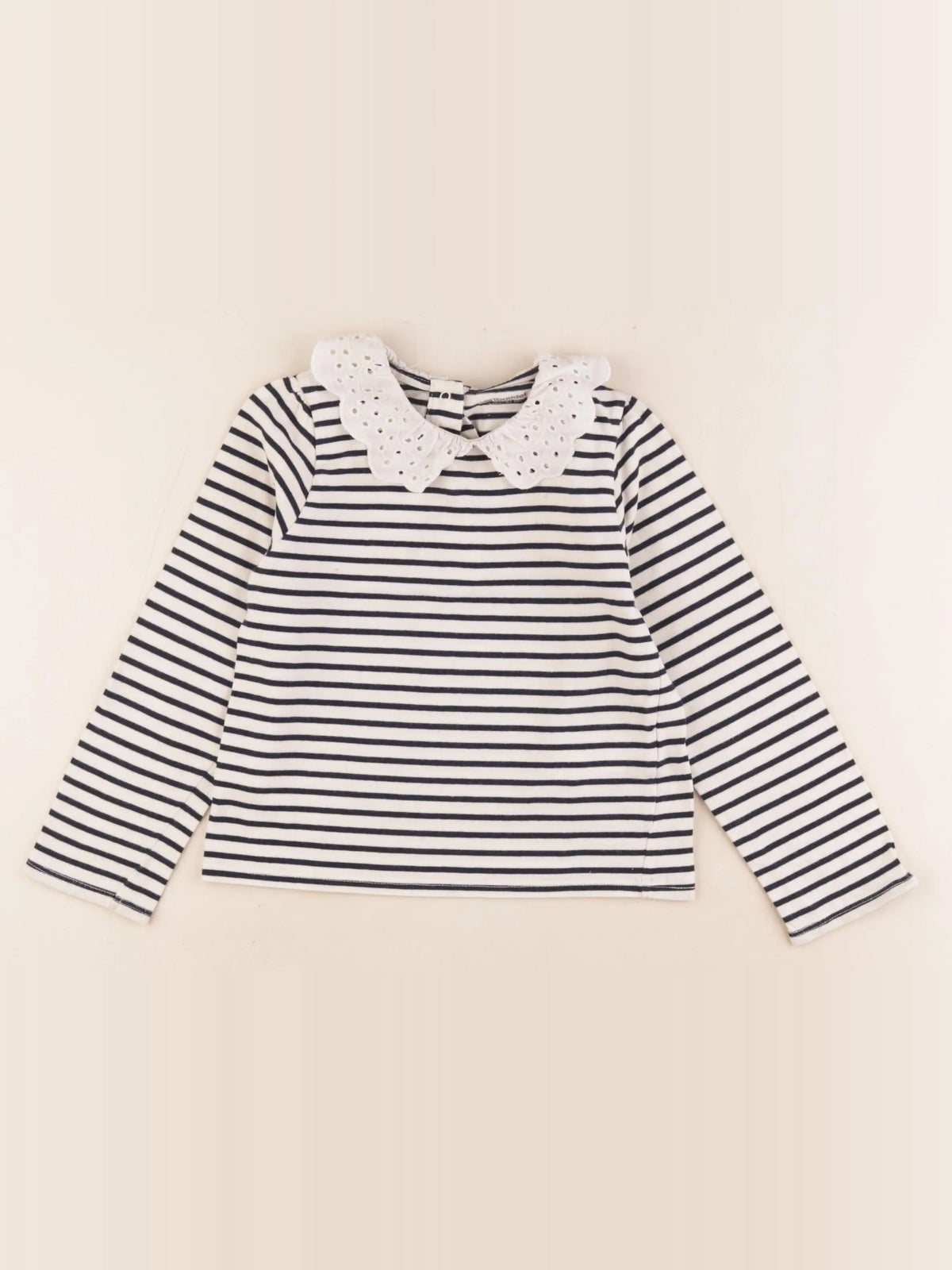 Vertbaudet - tee-shirt beige, bleu - 3 ans