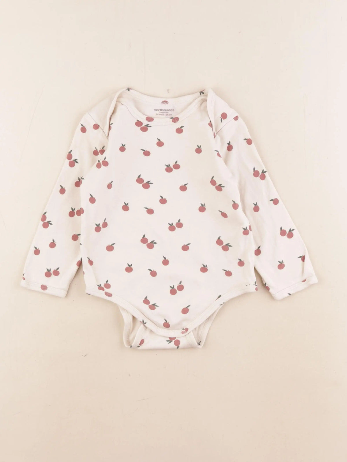 Vertbaudet - body beige - 2 ans