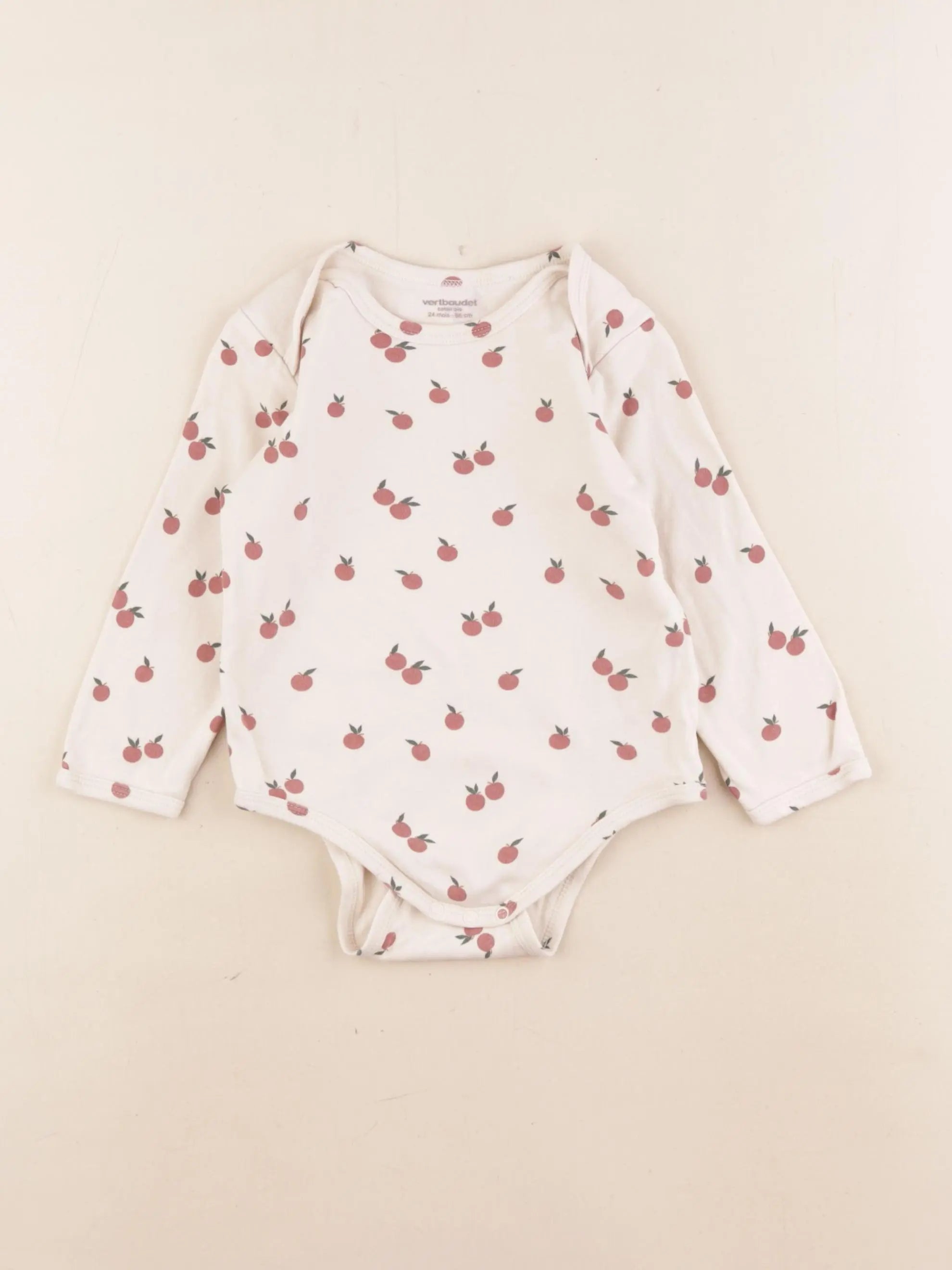 Vertbaudet - body beige - 2 ans