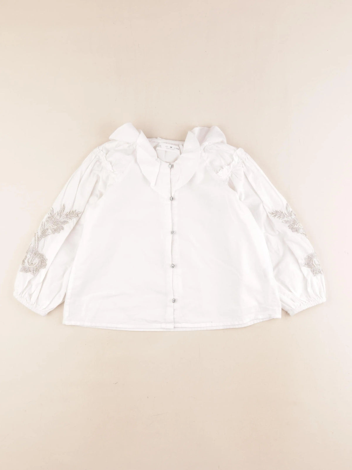 Zara - blouse blanc, argent - 6 ans