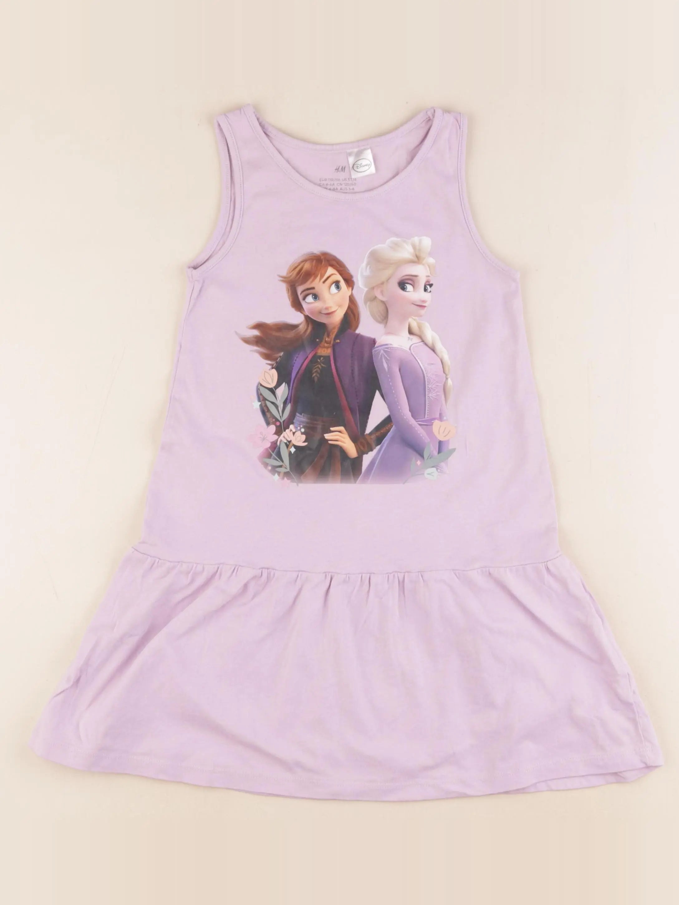 H&M - robe violet - 4/6 ans