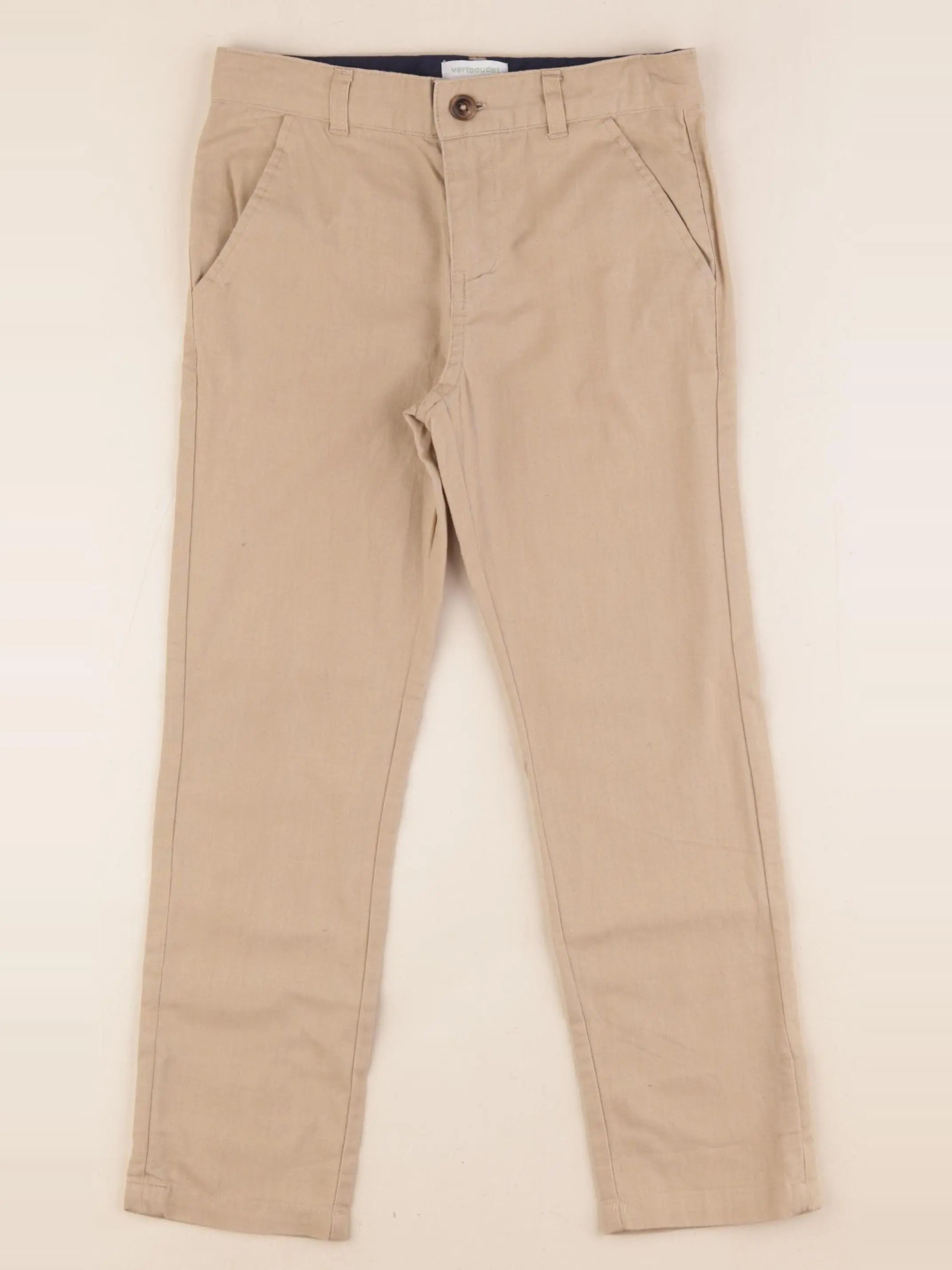 Vertbaudet - pantalon beige - 6 ans