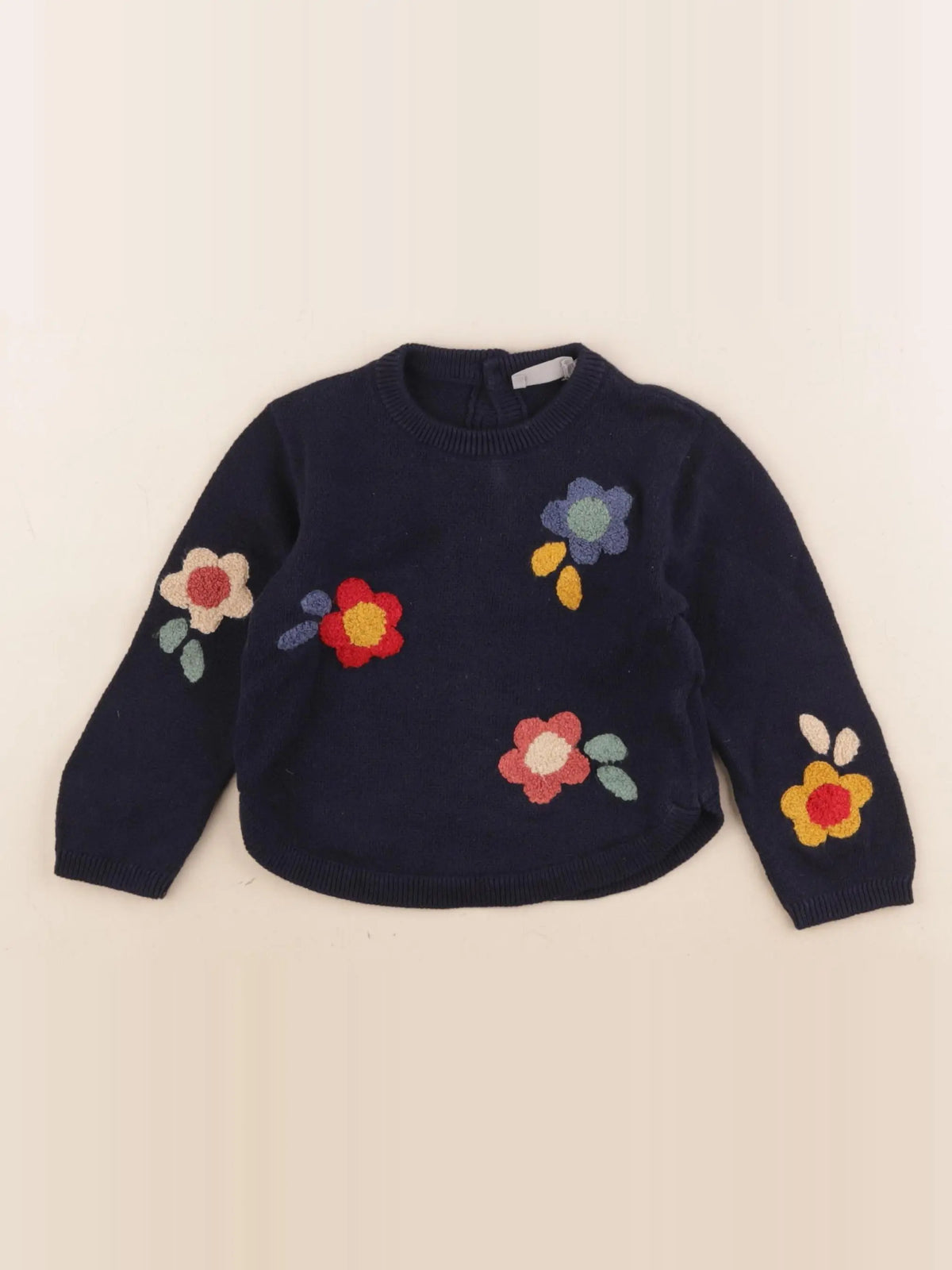 Boutchou - pull bleu - 12 mois