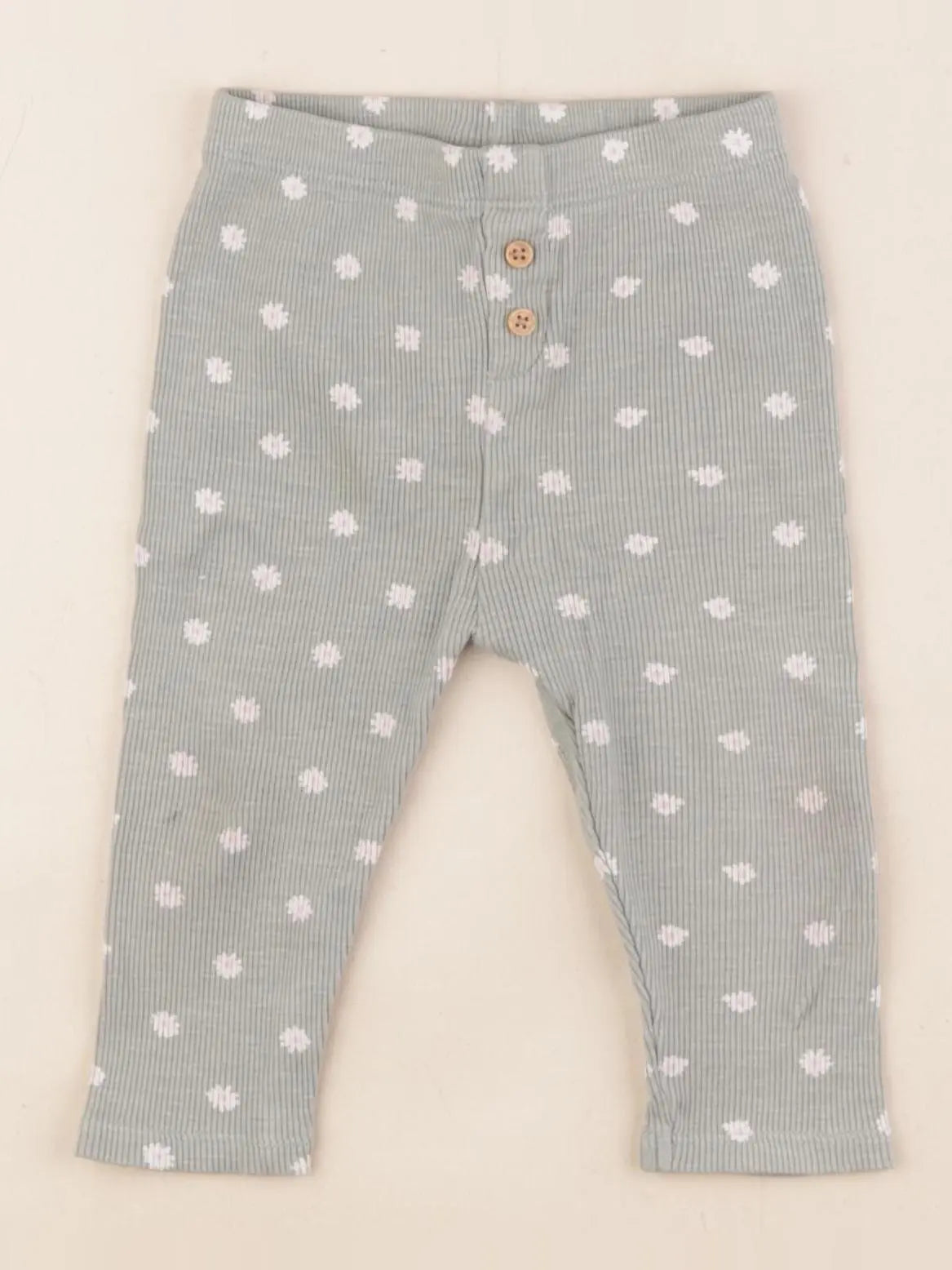 Vertbaudet - legging vert - 12 mois