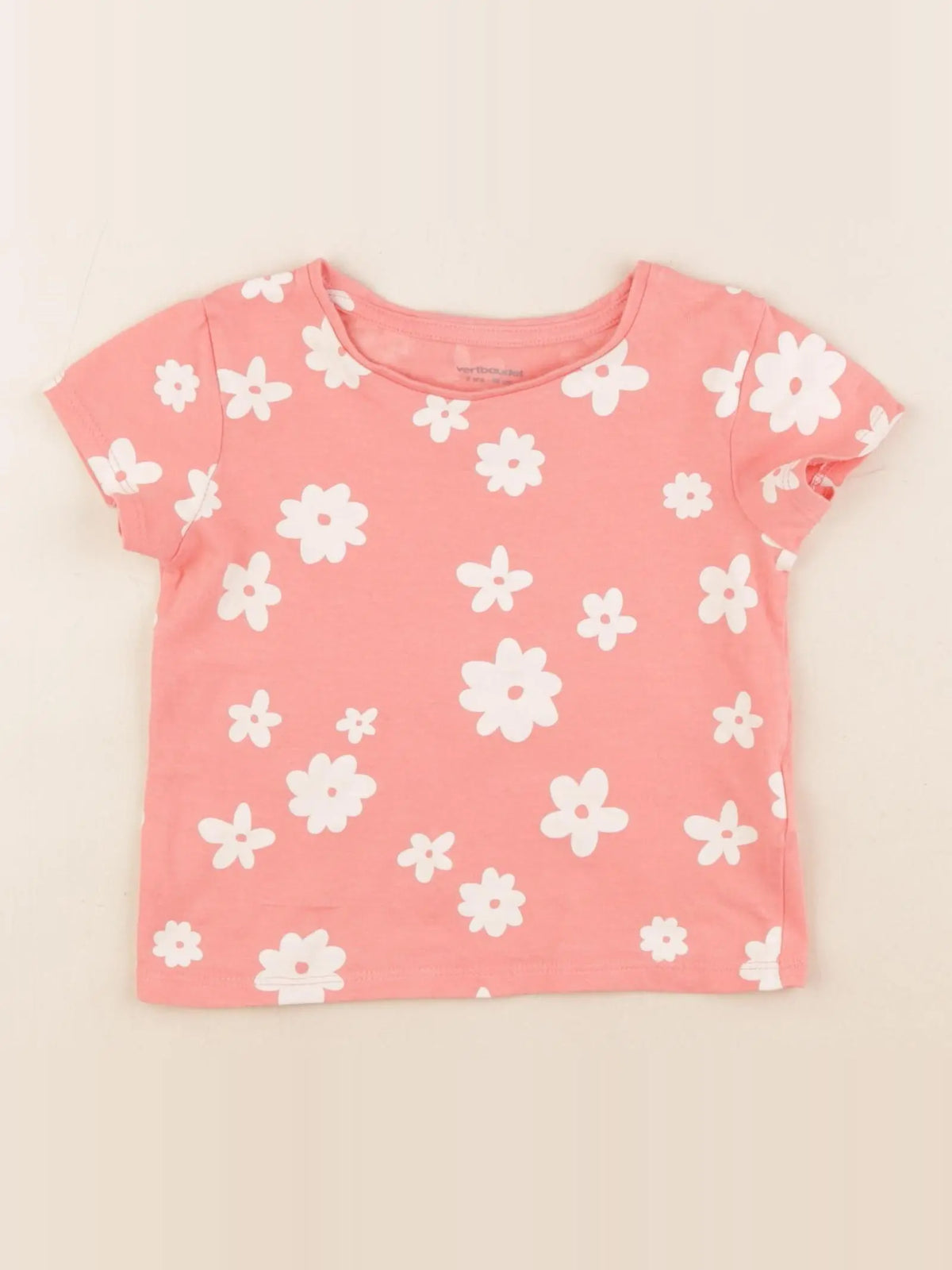 Vertbaudet - tee-shirt rose - 3 ans