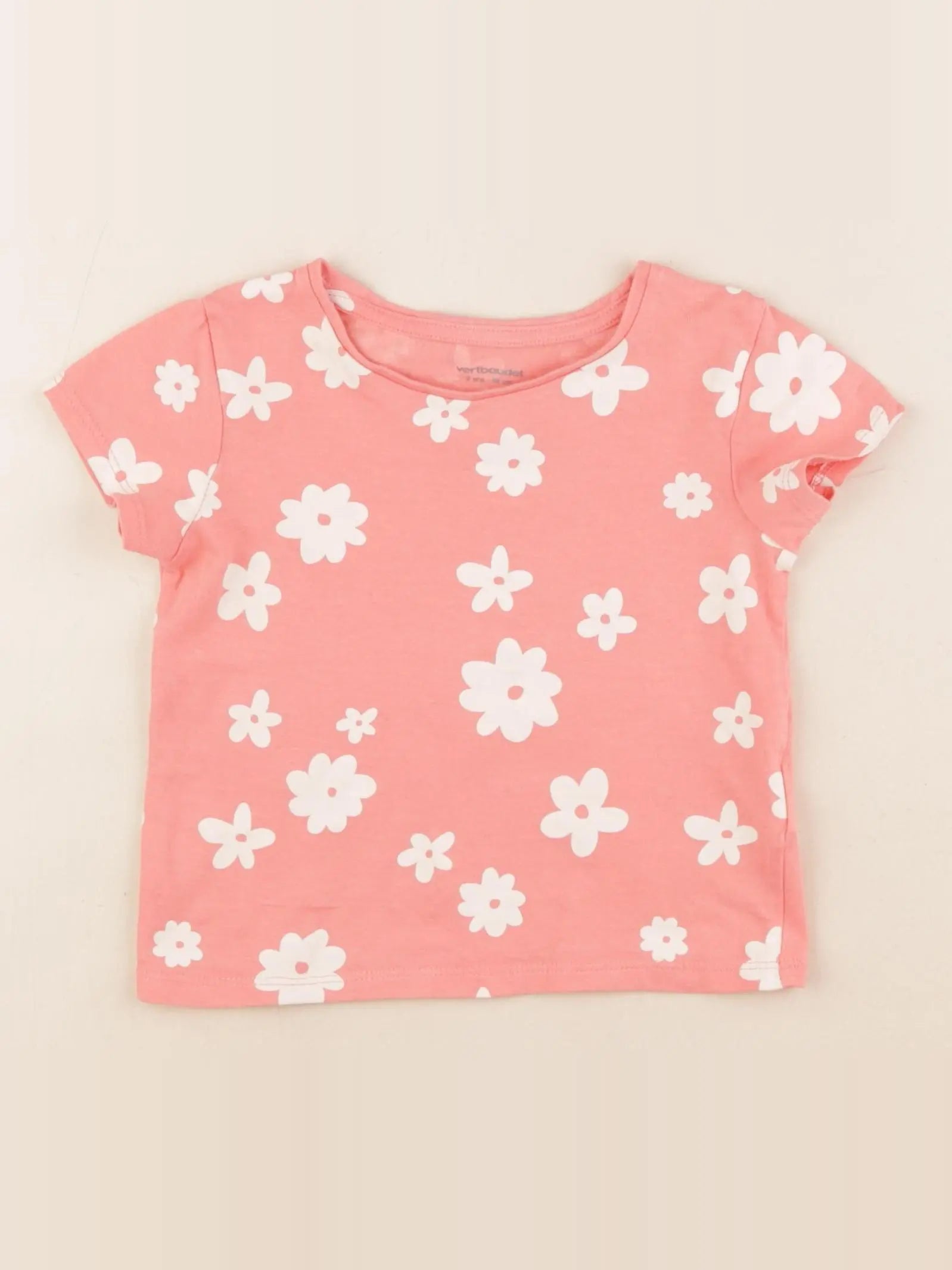 Vertbaudet - tee-shirt rose - 3 ans